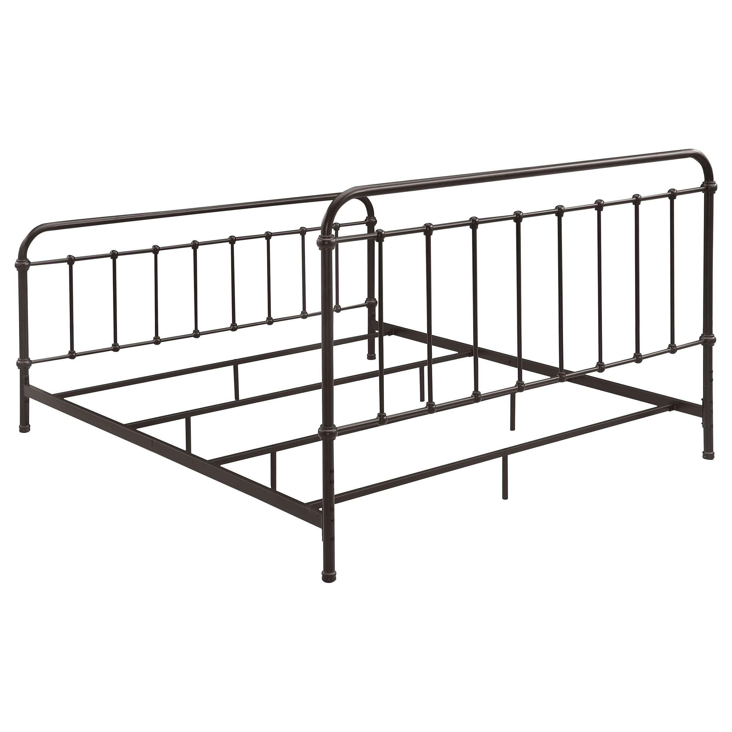 Livingston Metal California King Open Frame Bed Dark Bronze
