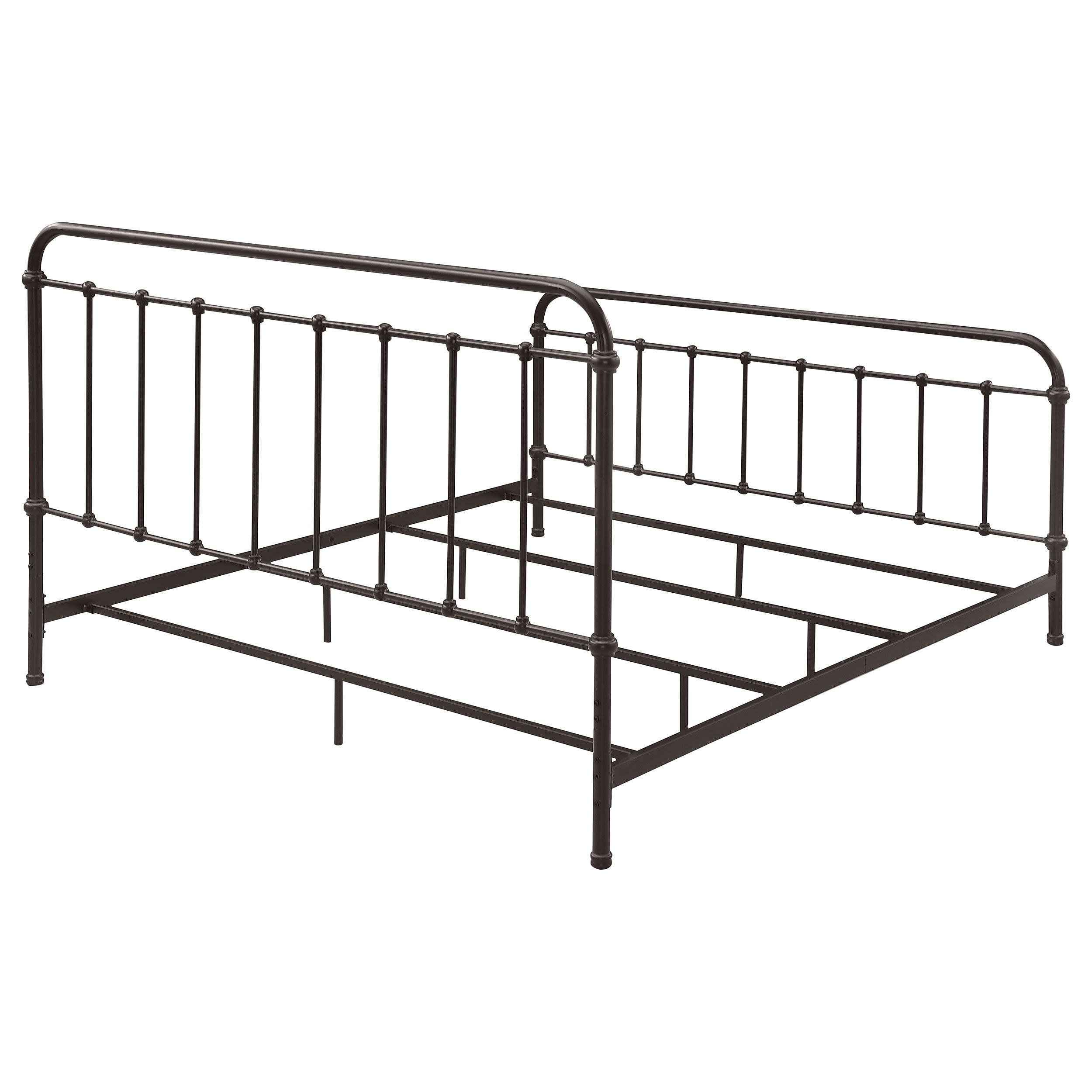 Livingston Metal California King Open Frame Bed Dark Bronze