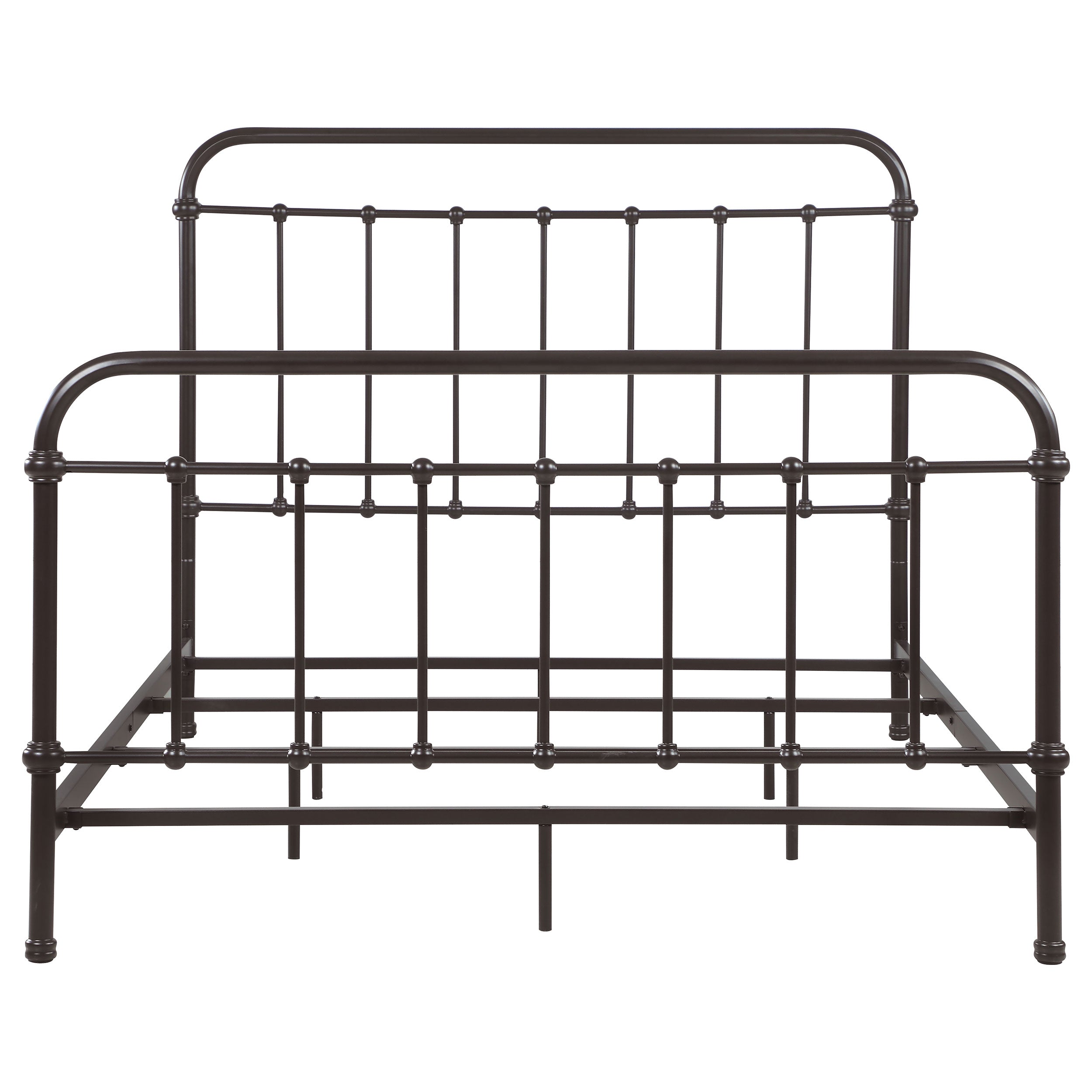 Livingston Metal California King Open Frame Bed Dark Bronze