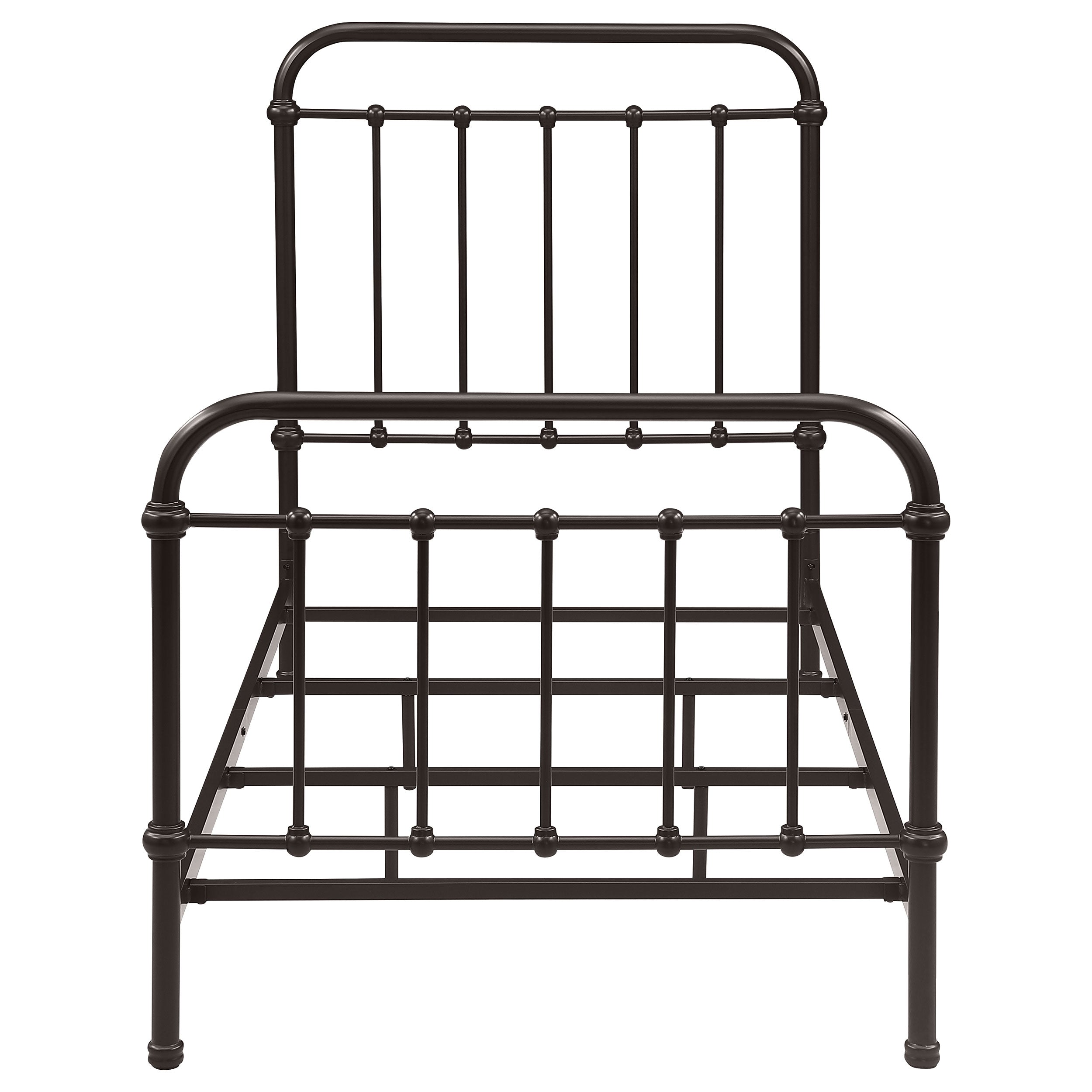 Livingston Metal California King Open Frame Bed Dark Bronze