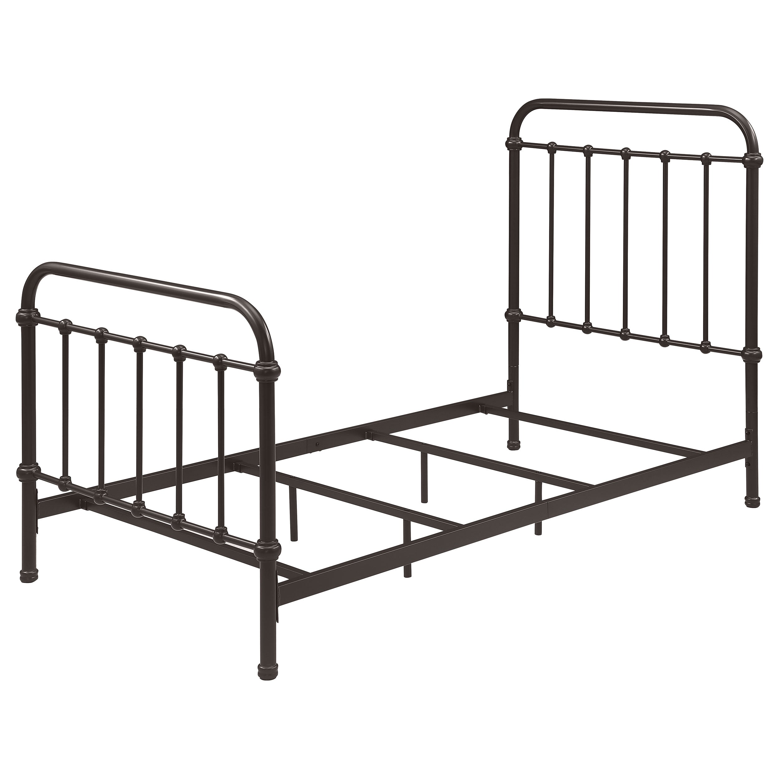 Livingston Metal California King Open Frame Bed Dark Bronze