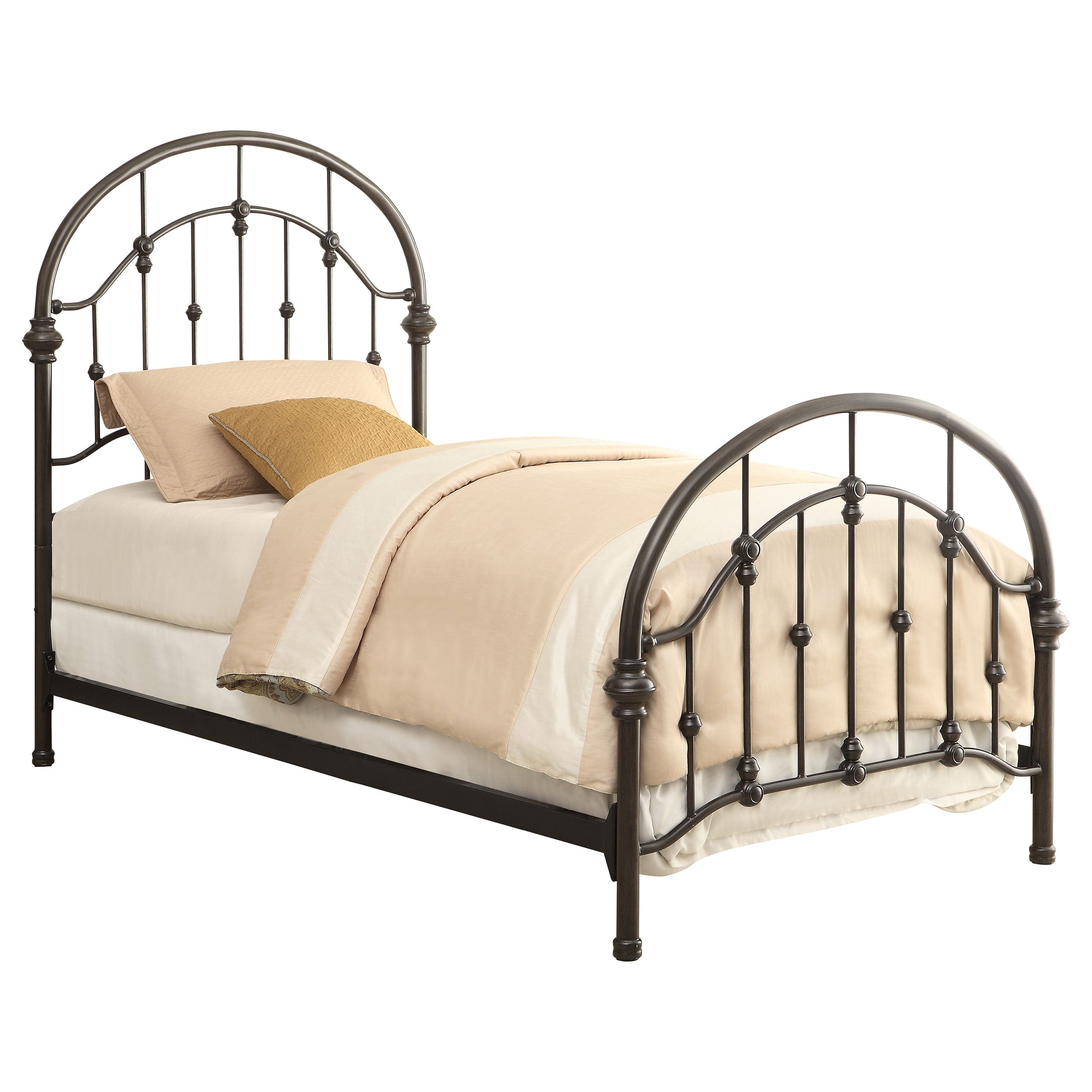 Rowan Metal Open Frame Bed Dark Bronze