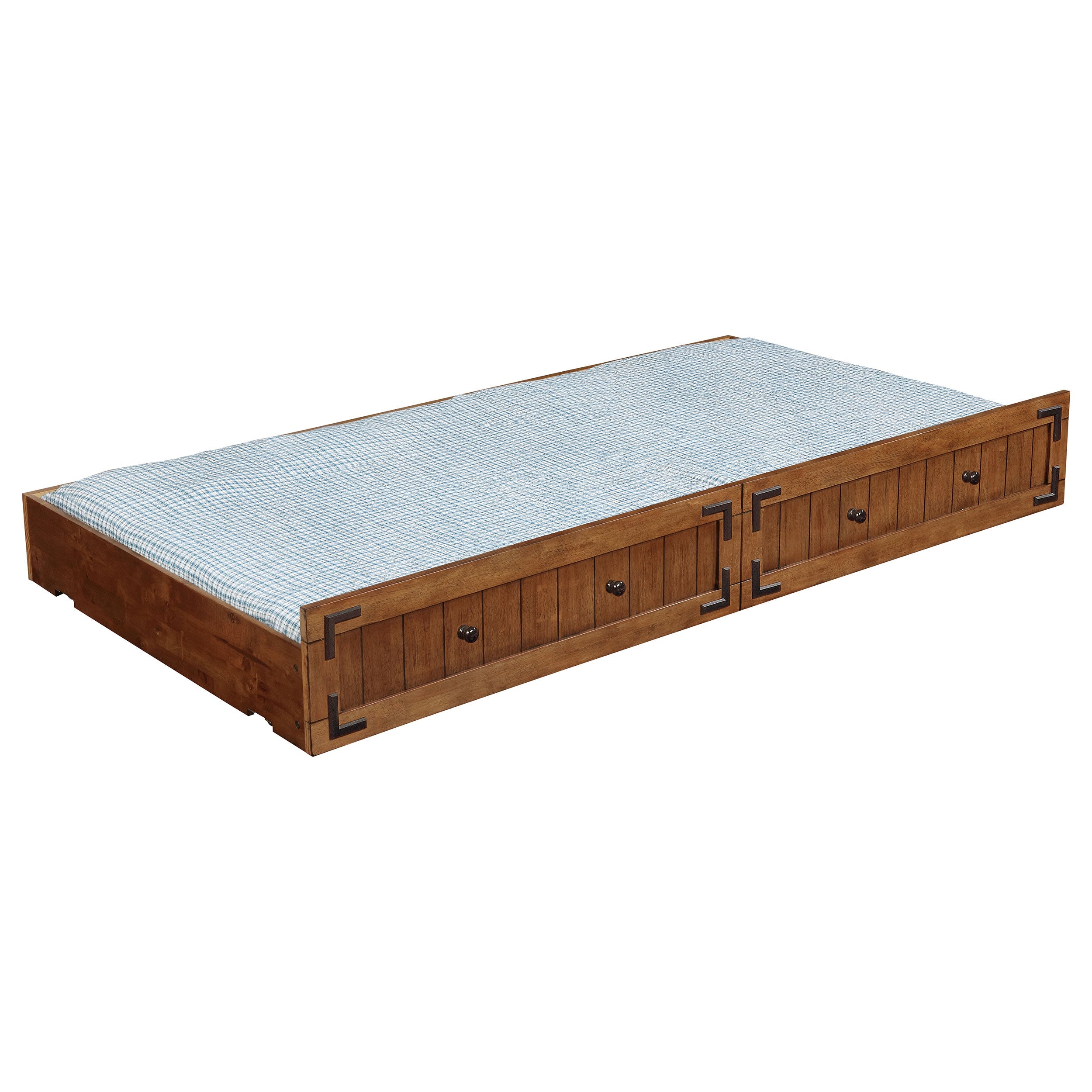 Oakdale Wood Daybed with Trundle Rustic Honey