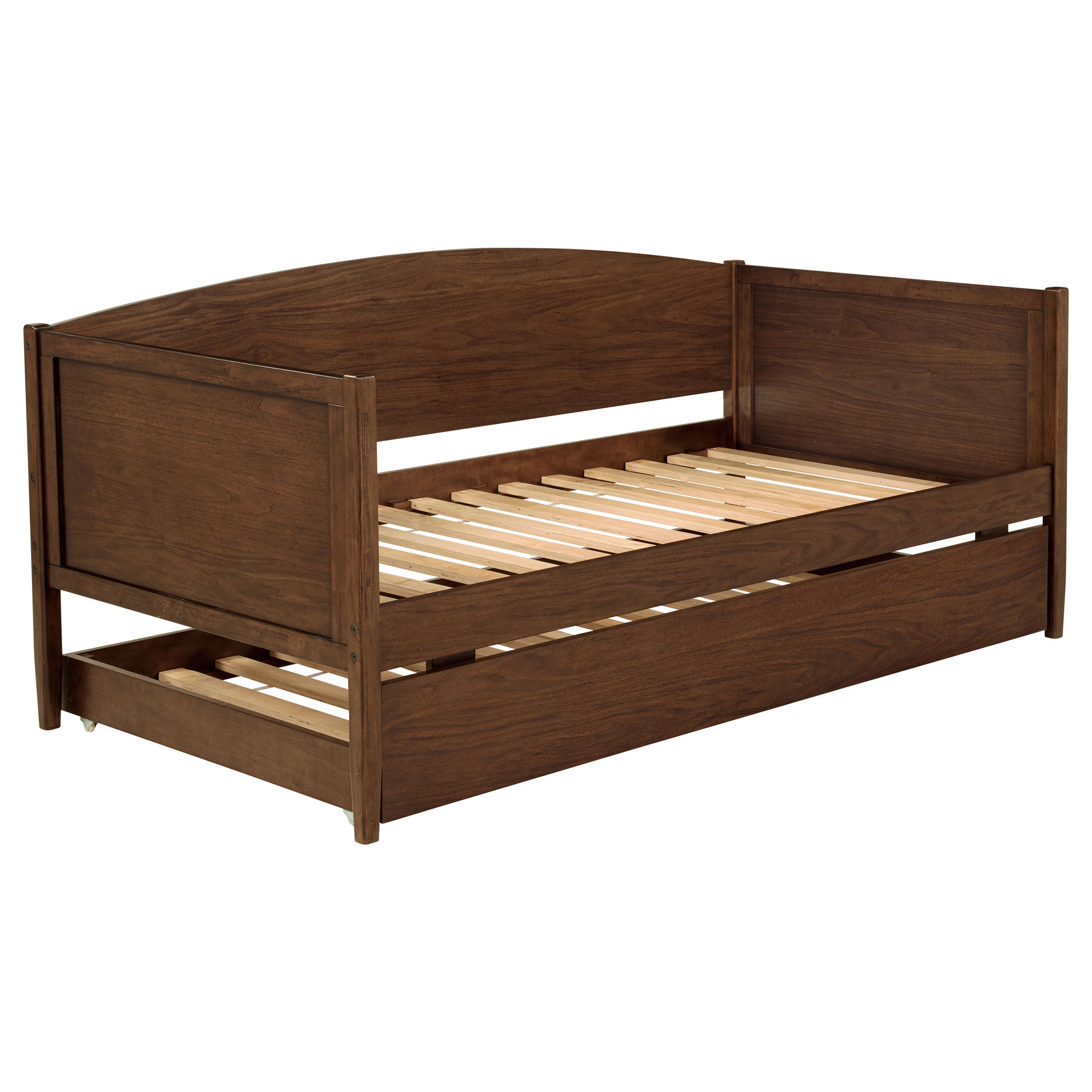 Bozeman Wood Daybed With Trundle Medium Walnut