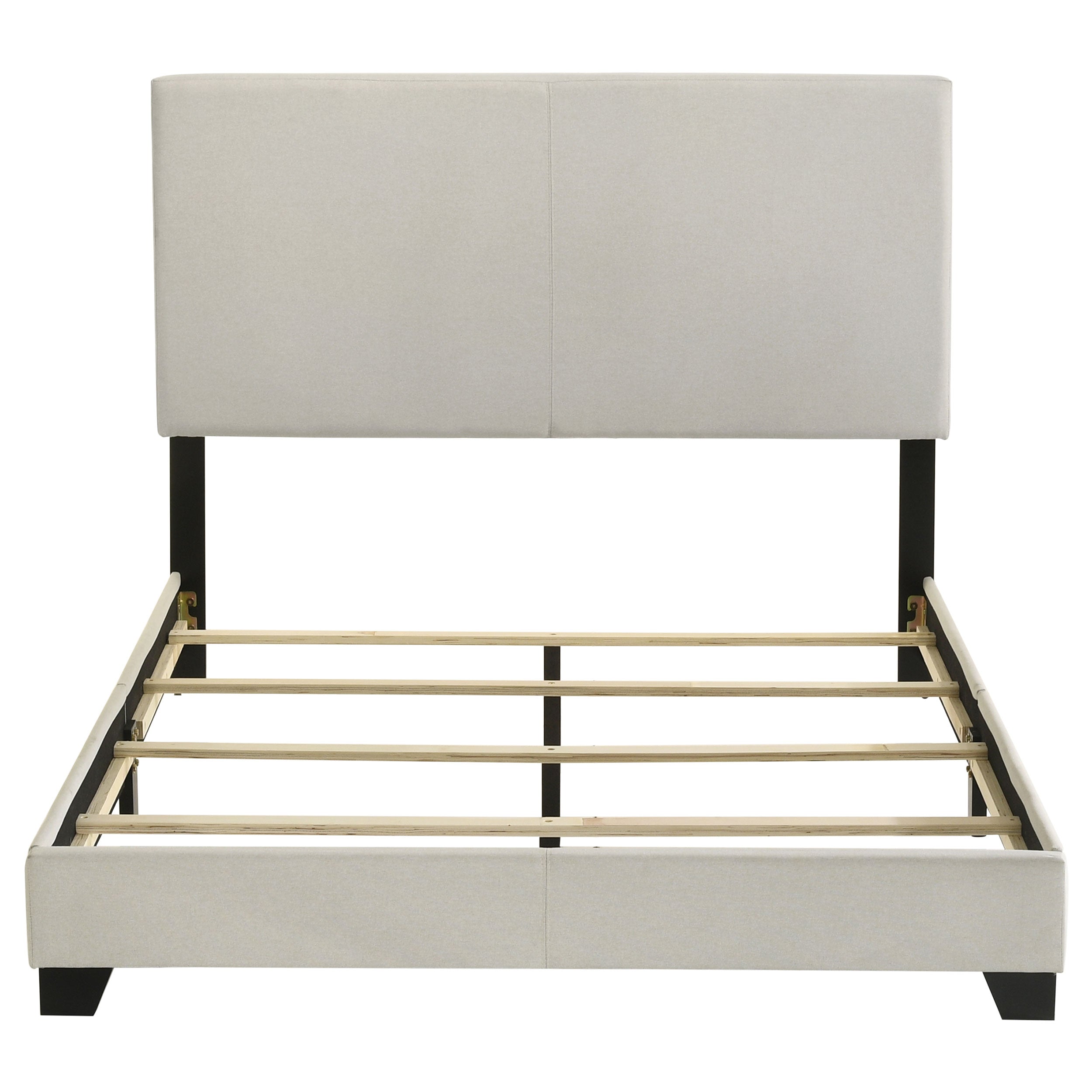 Dorian Fabric Upholstered Panel Bed Cream