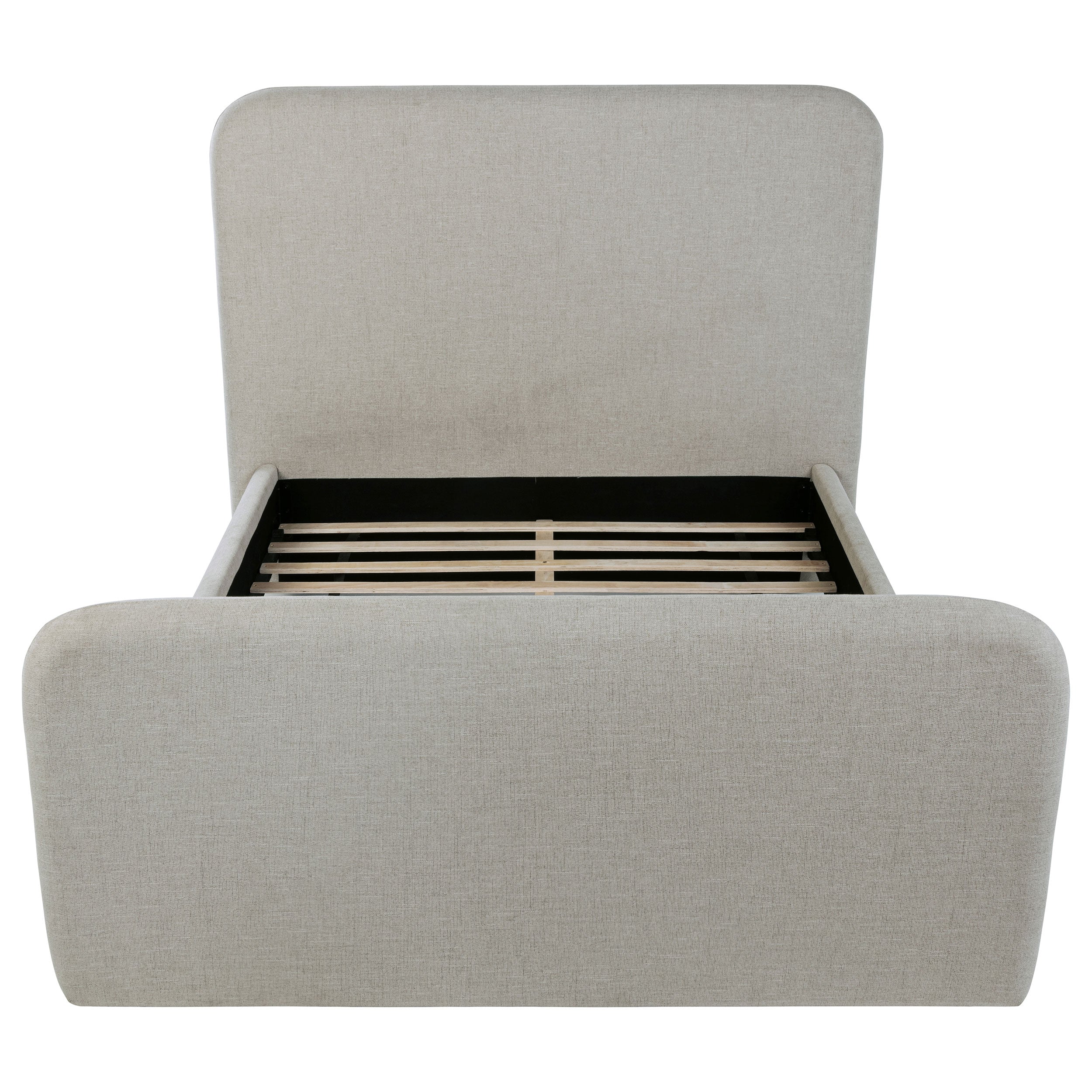 Wren Upholstered Panel Bed Grey