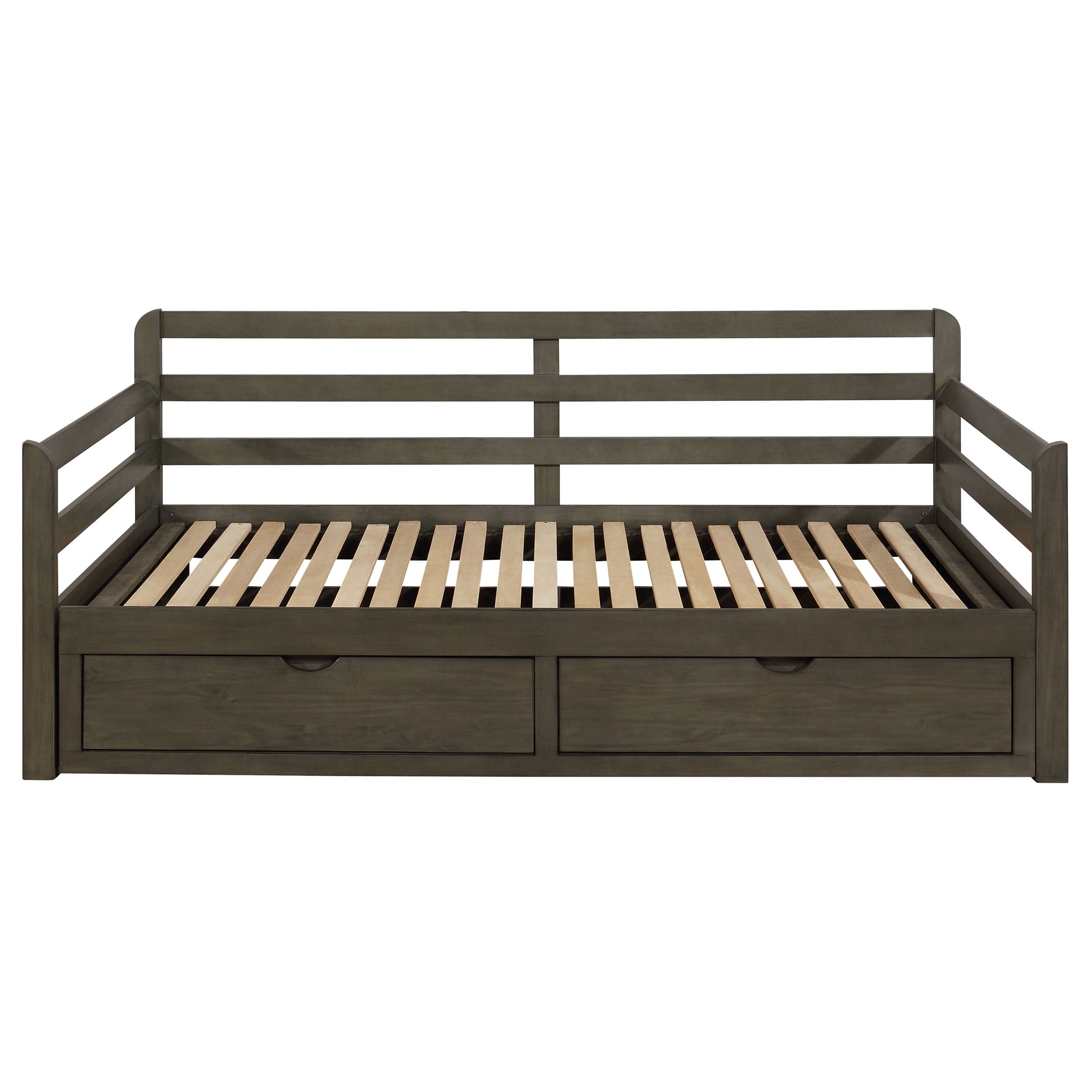 Sorrento 2-drawer XL Daybed with Extension Trundle Grey
