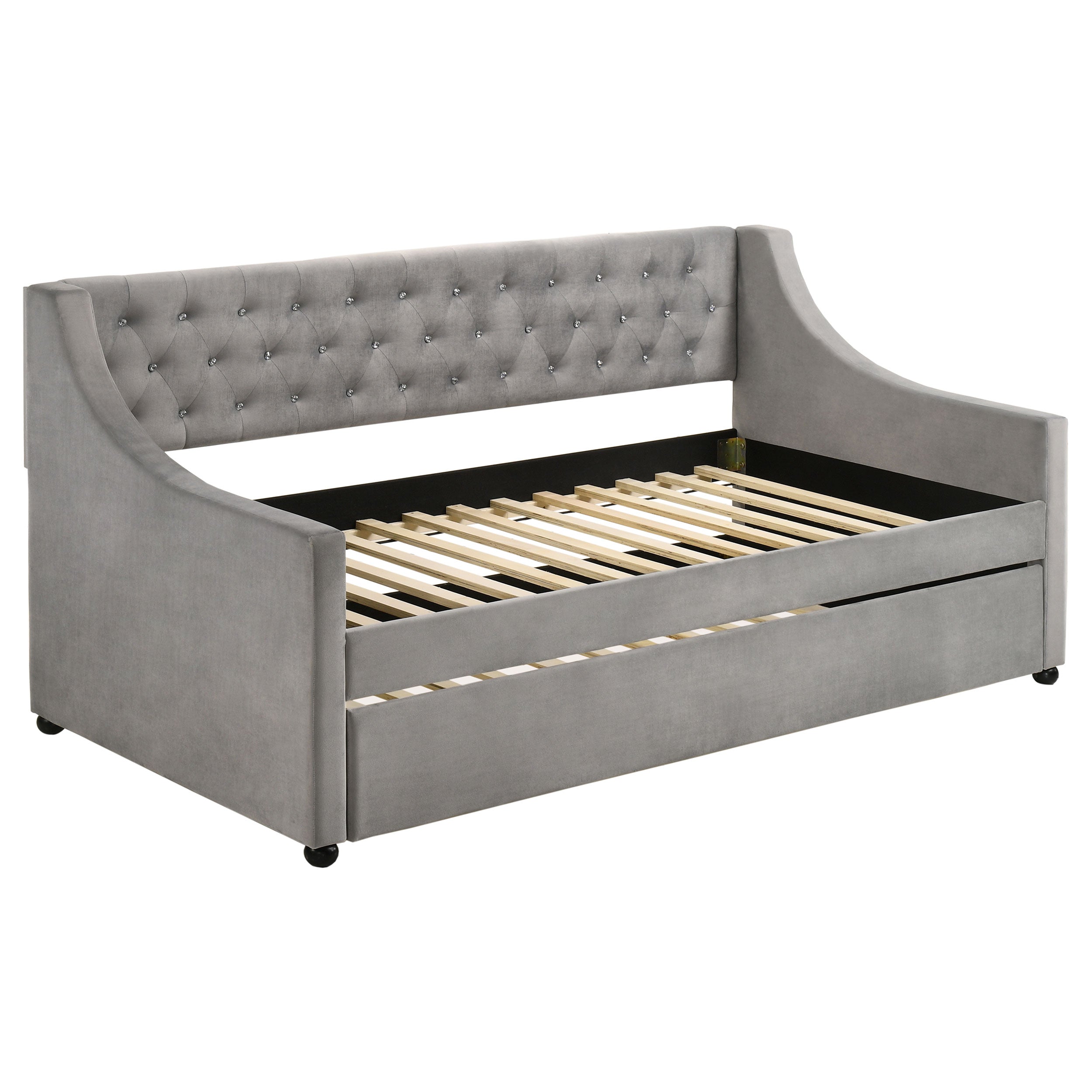 Chatsboro Upholstered Daybed with Trundle Grey