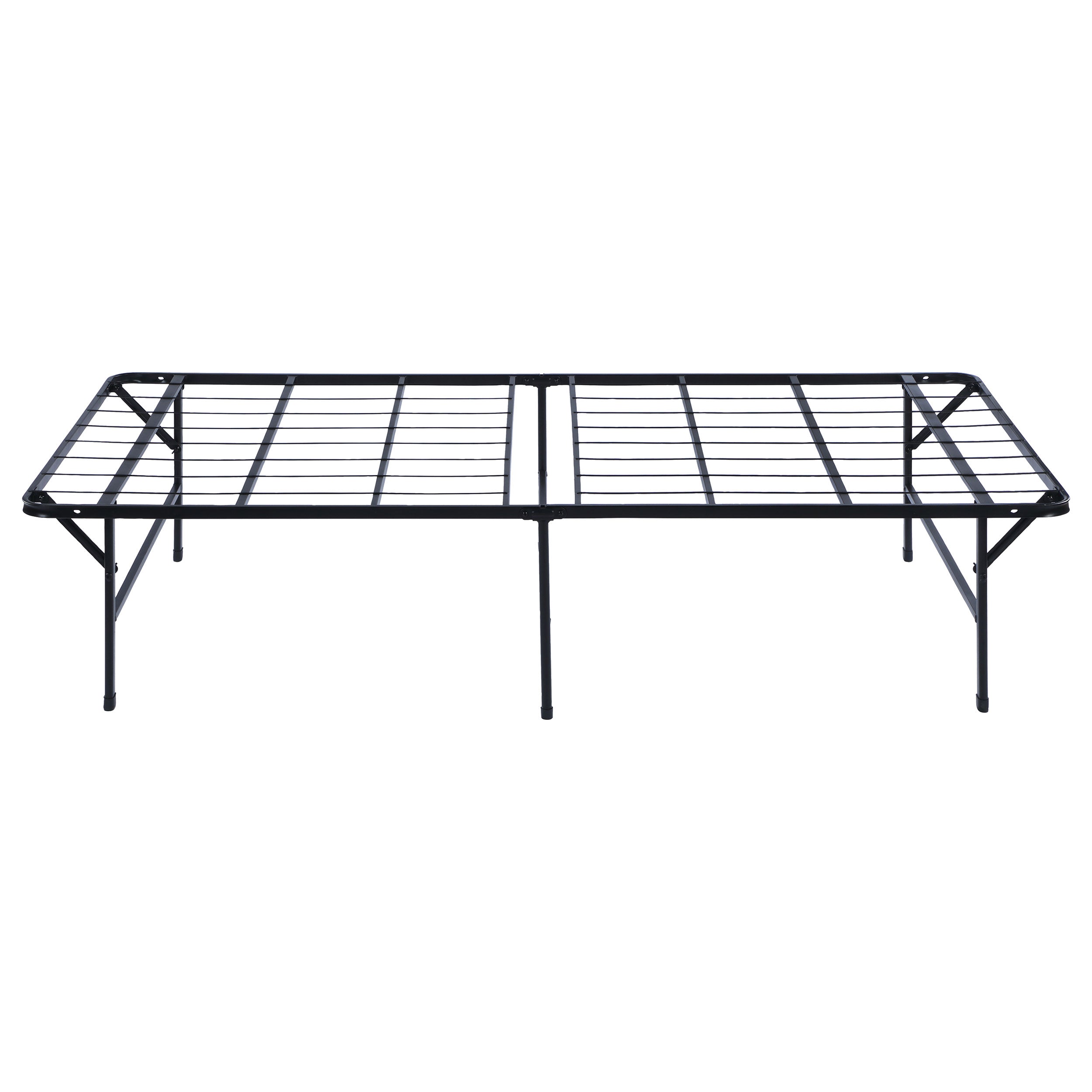 Mabel Metal California King Support Platform Bed Black