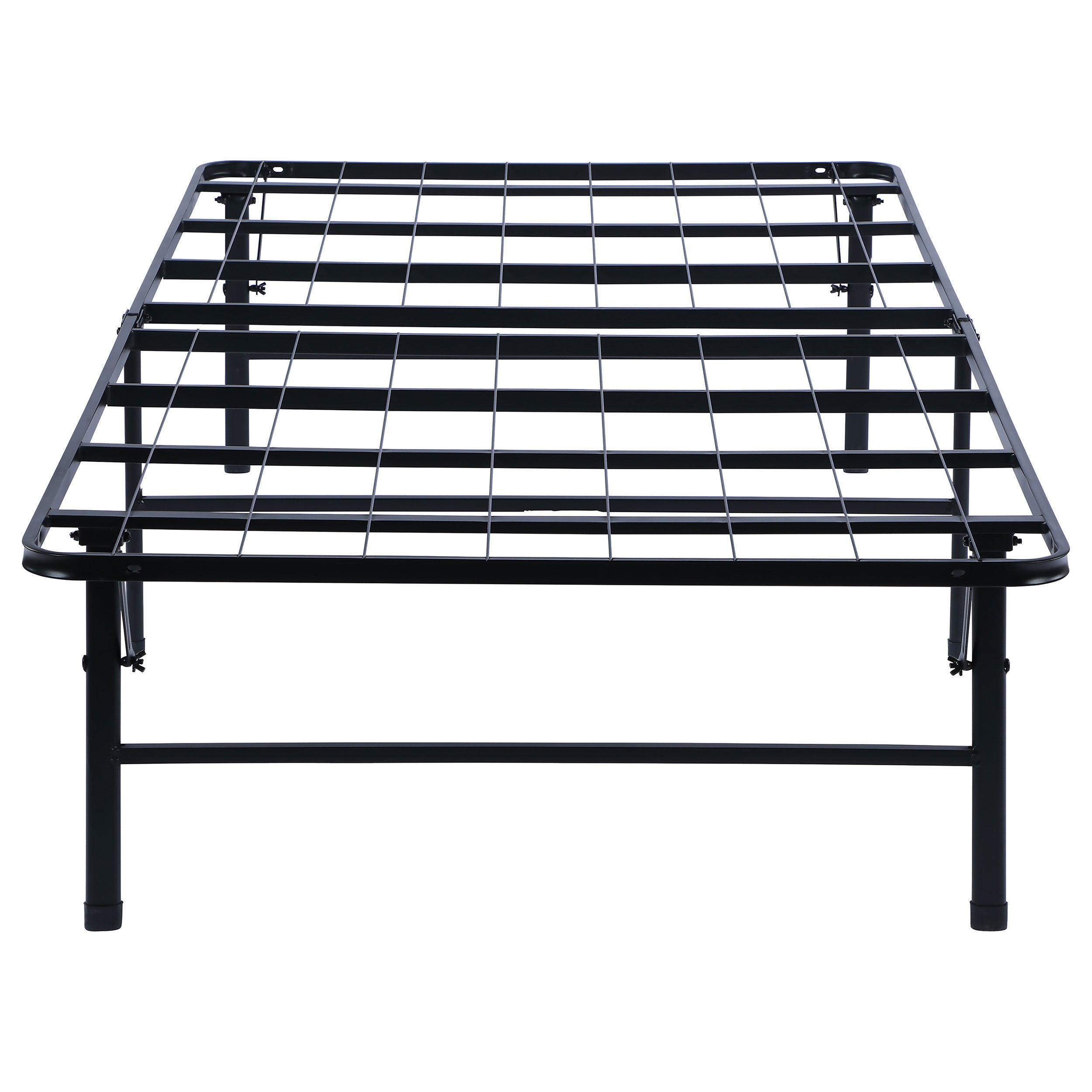 Mabel Metal California King Support Platform Bed Black