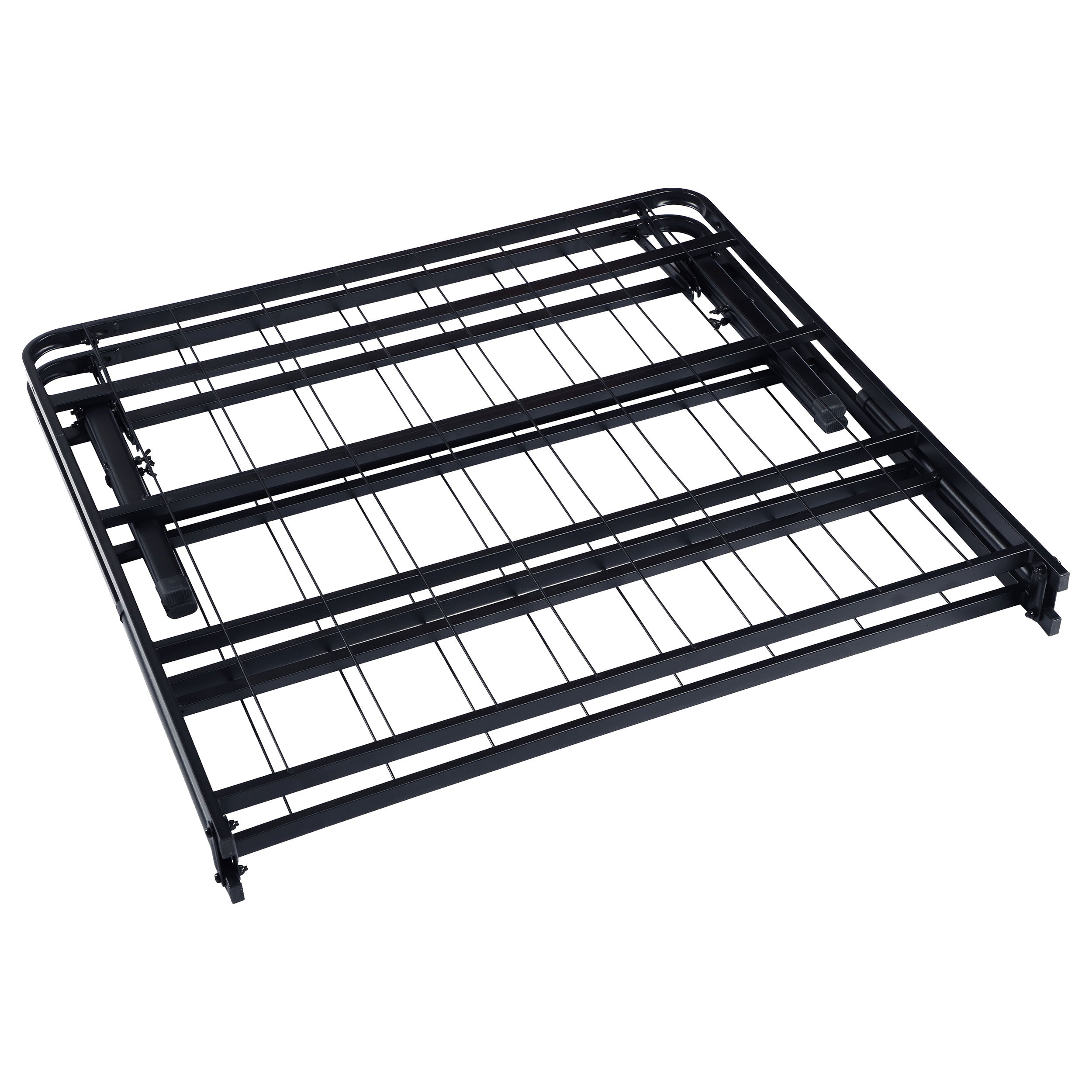 Mabel Metal California King Support Platform Bed Black