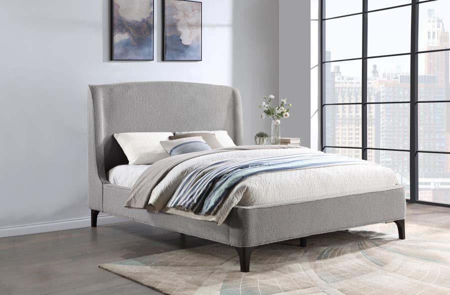 Mosby Upholstered Wingback Bed