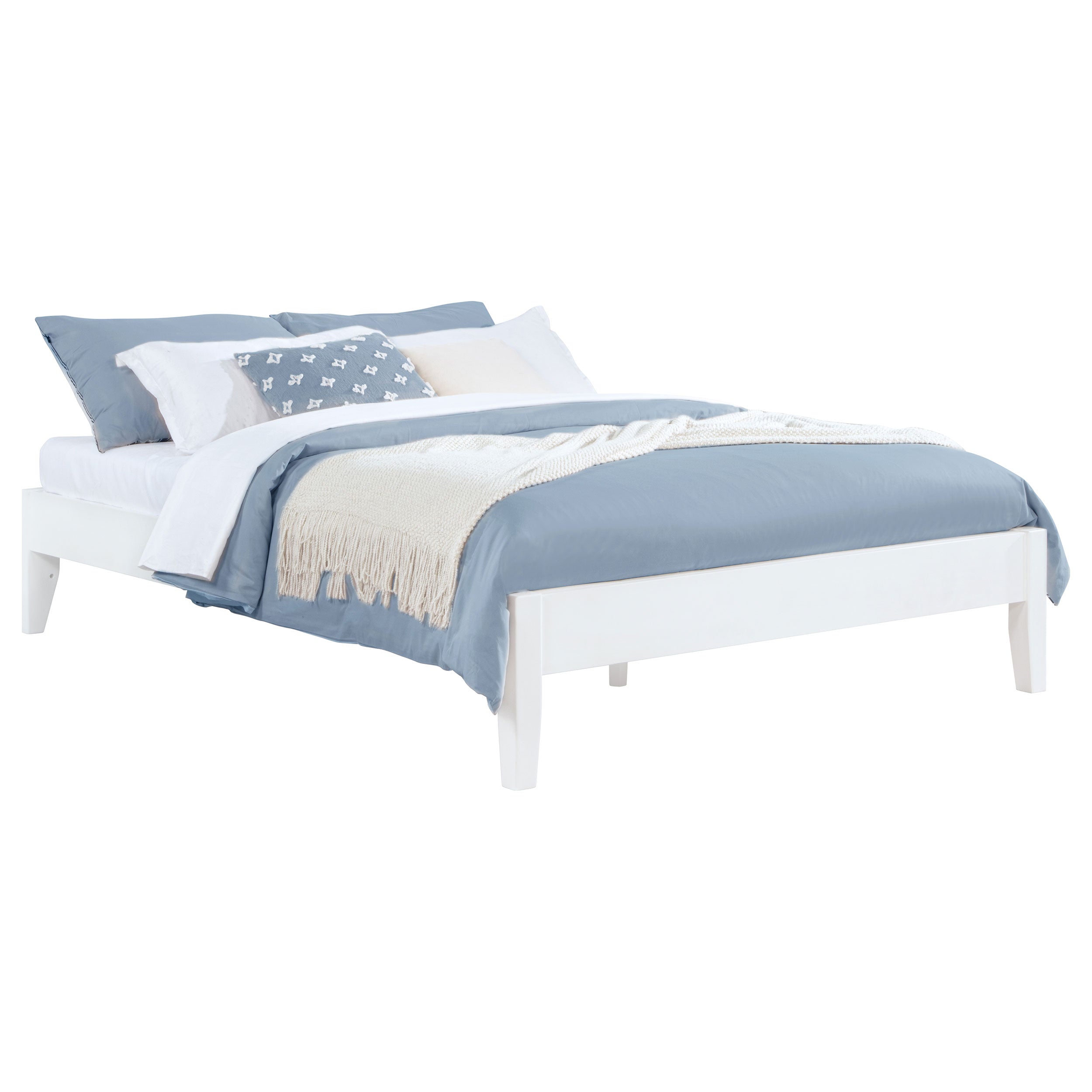 Hounslow Platform Bed White