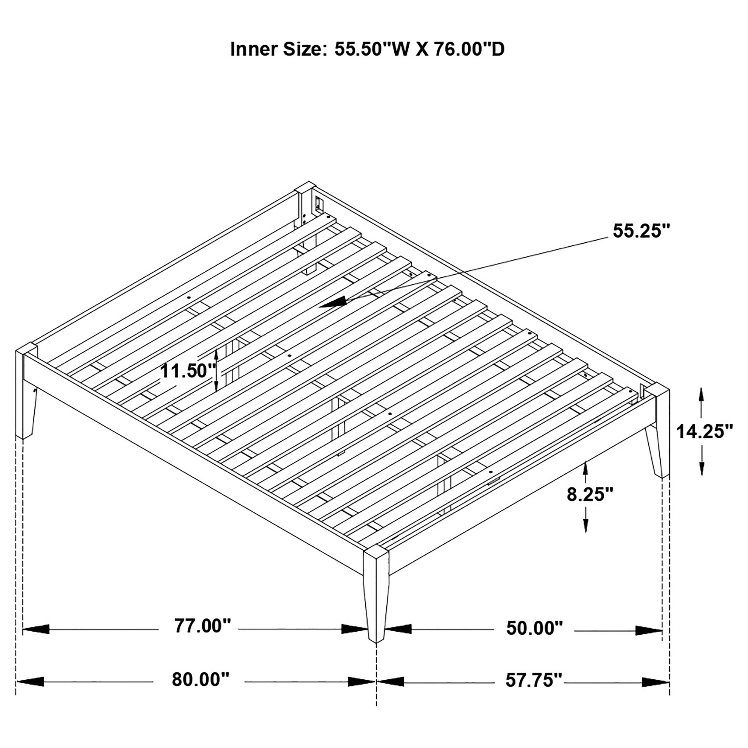 Hounslow California King Universal Platform Bed Black