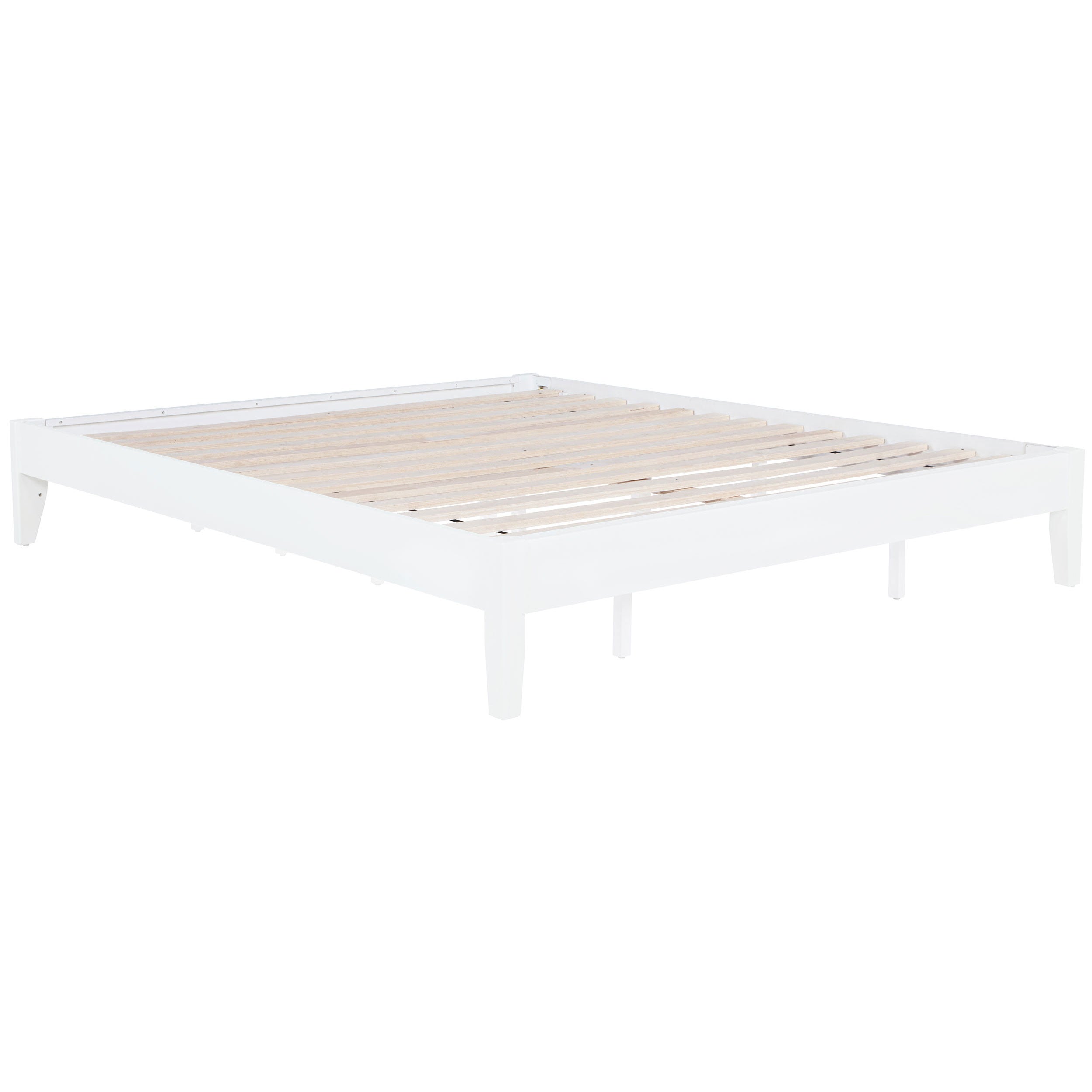 Hounslow Platform Bed White