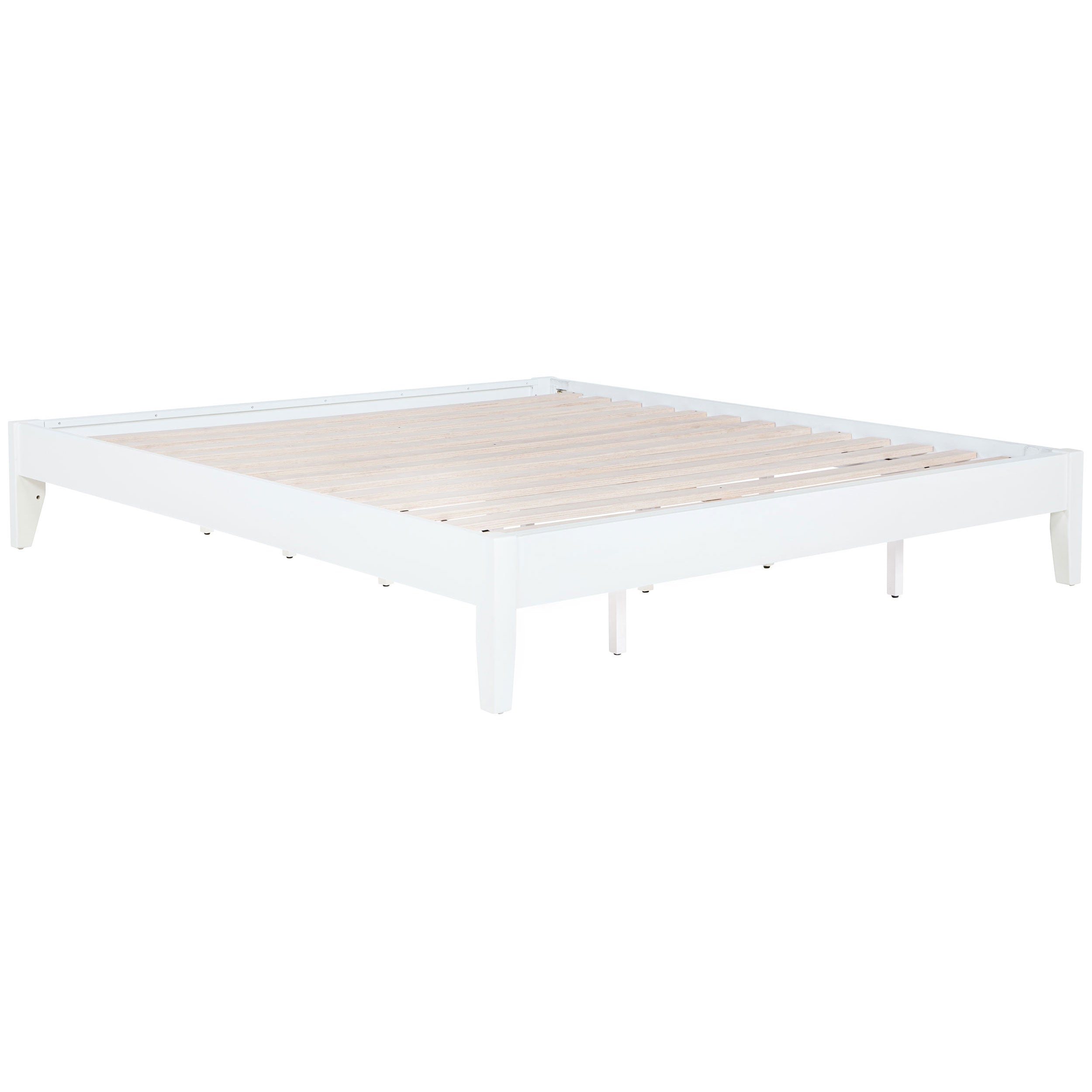 Hounslow Platform Bed White