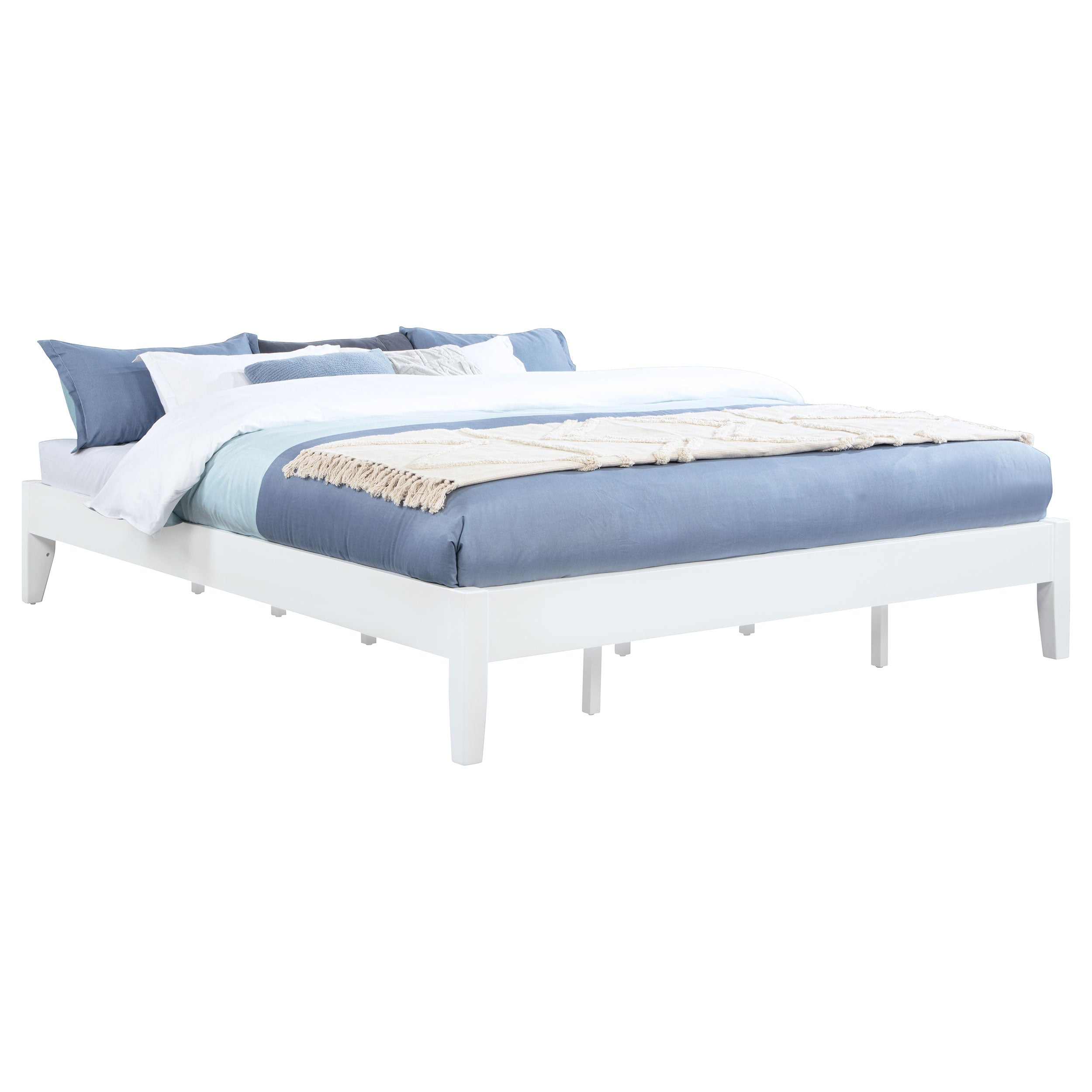 Hounslow Platform Bed White