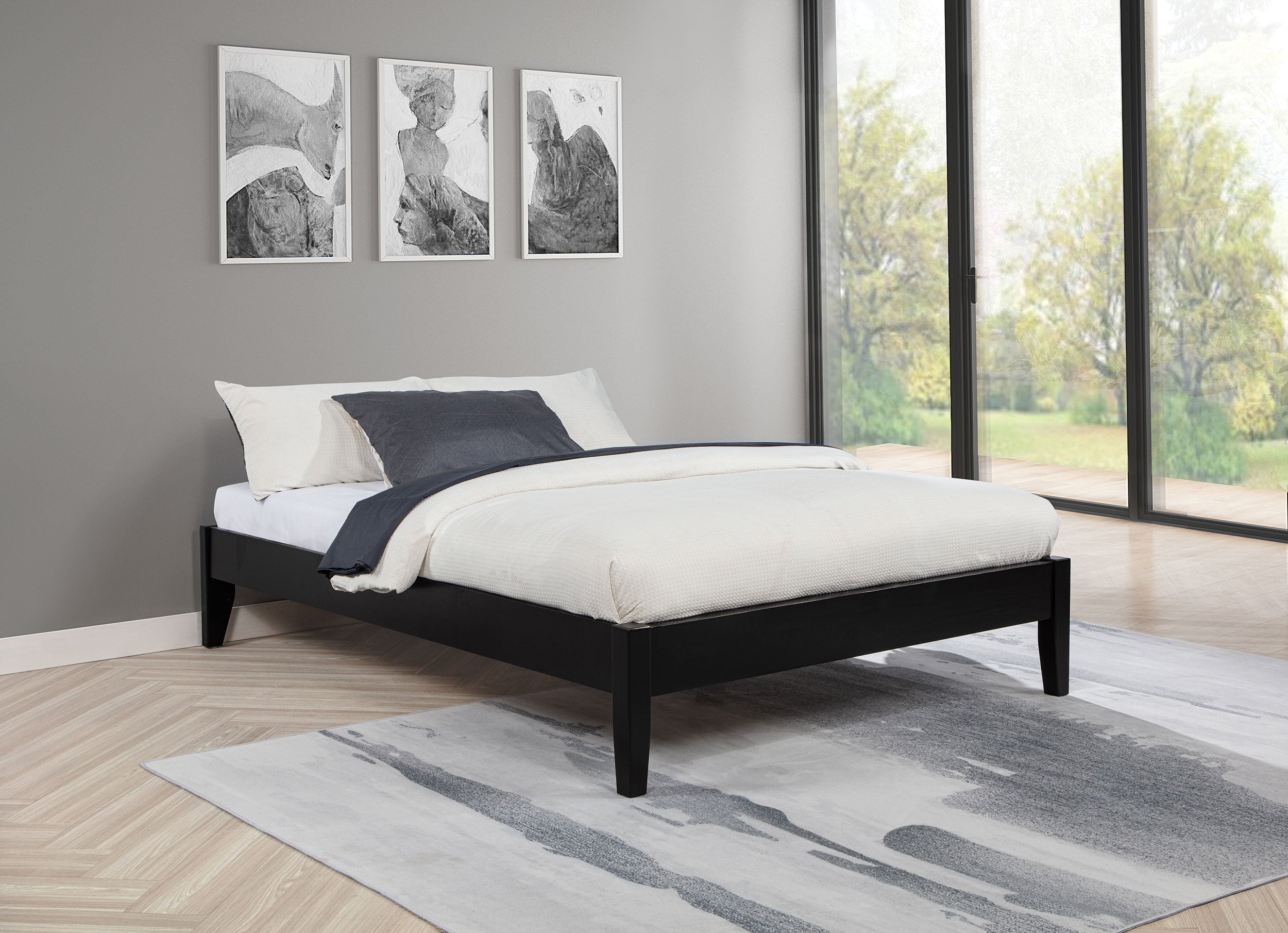 Hounslow California King Universal Platform Bed Black