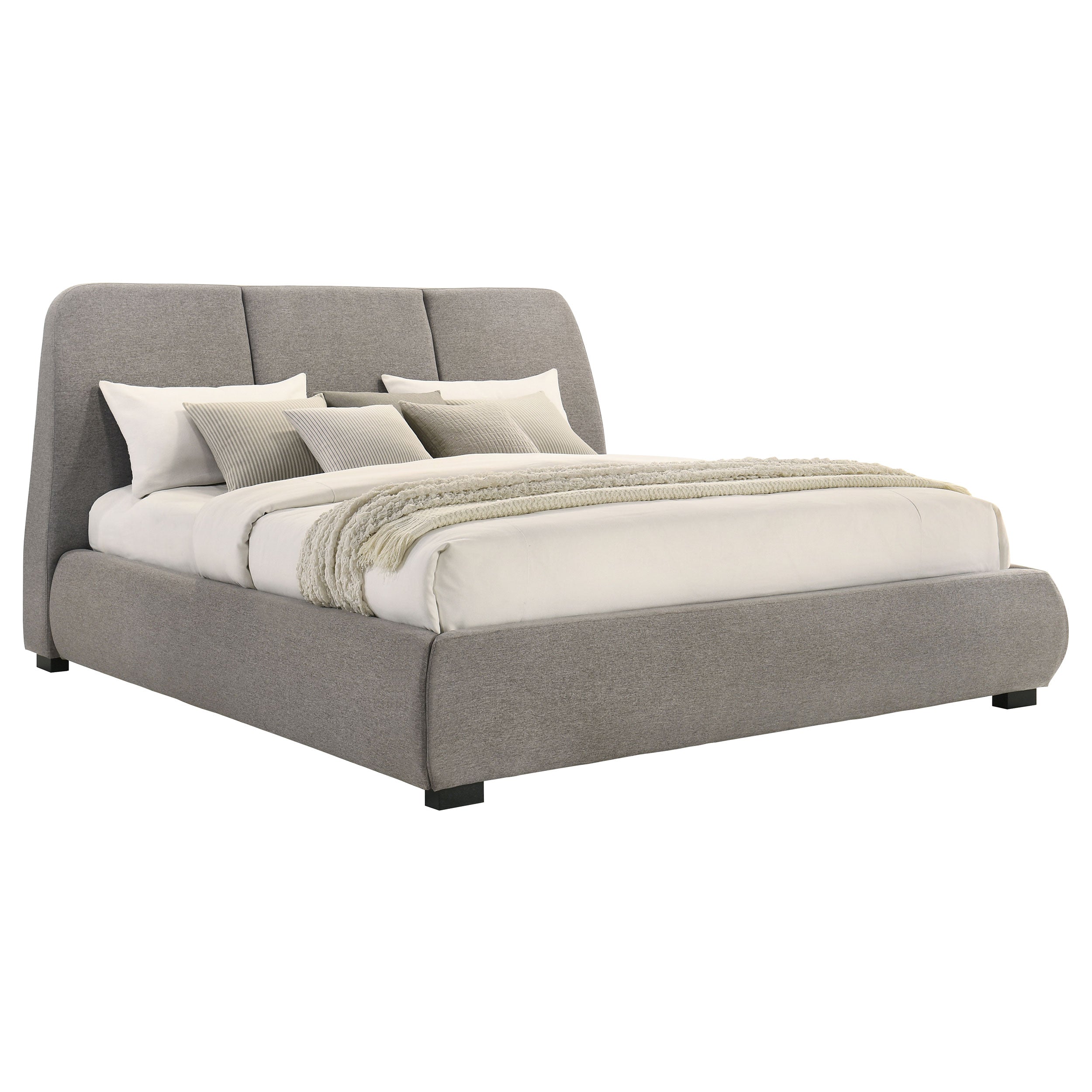 Mokena 46-inch Upholstered Platform Bed