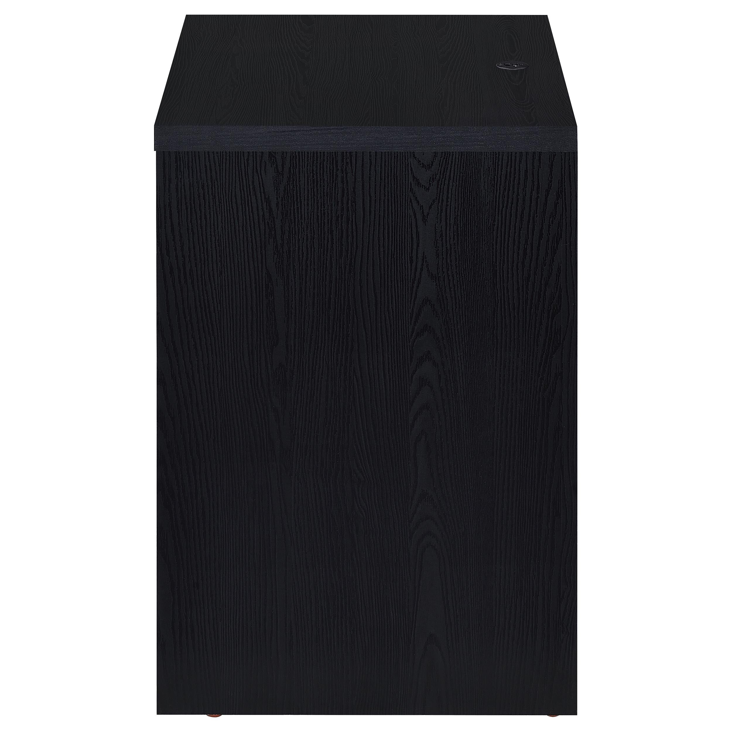 Westpark 2-drawer Nightstand LED Lights and USB Black