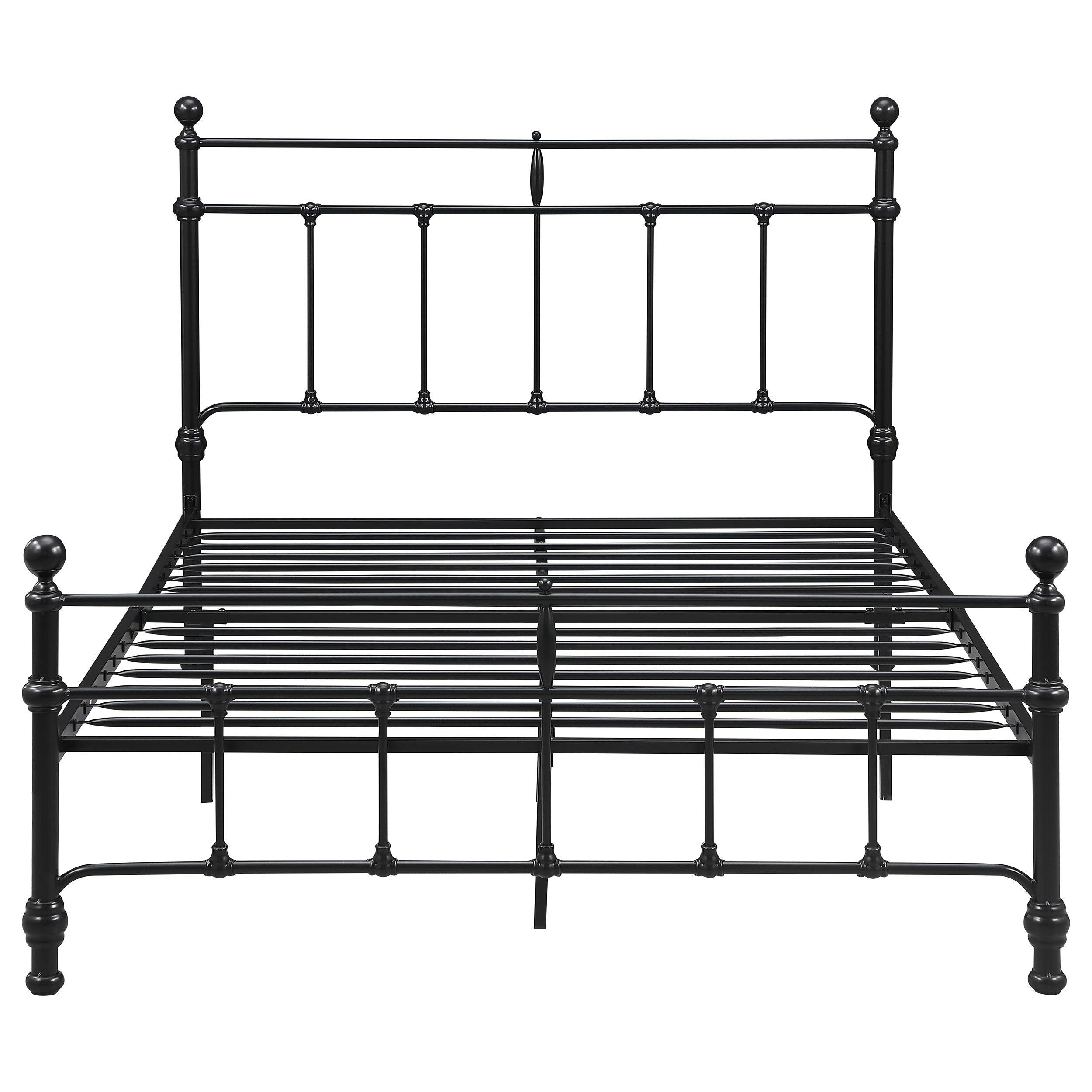 Novak 48-inch Metal Open Frame Bed Matte Black