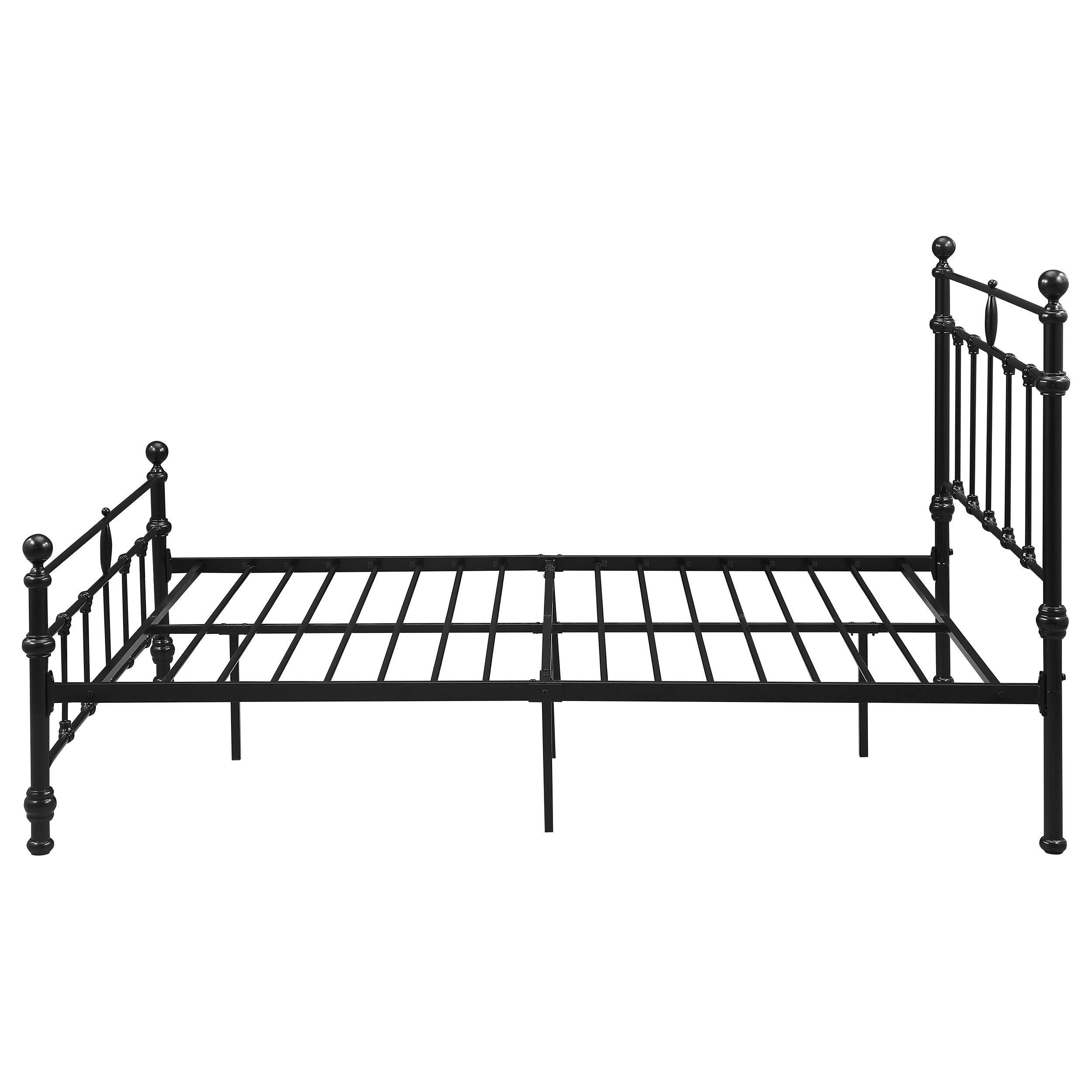 Novak 48-inch Metal Open Frame Bed Matte Black