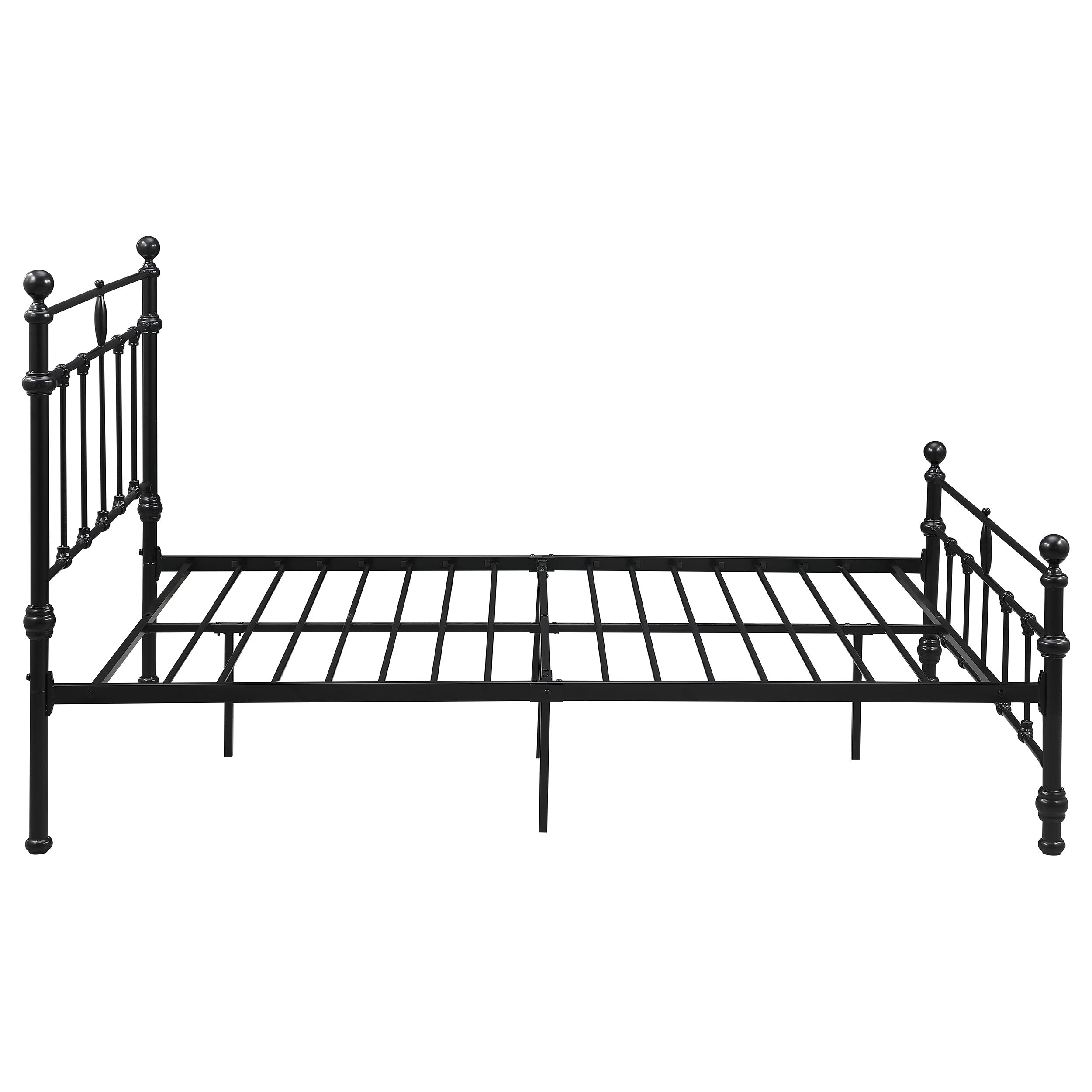 Novak 48-inch Metal Open Frame Bed Matte Black