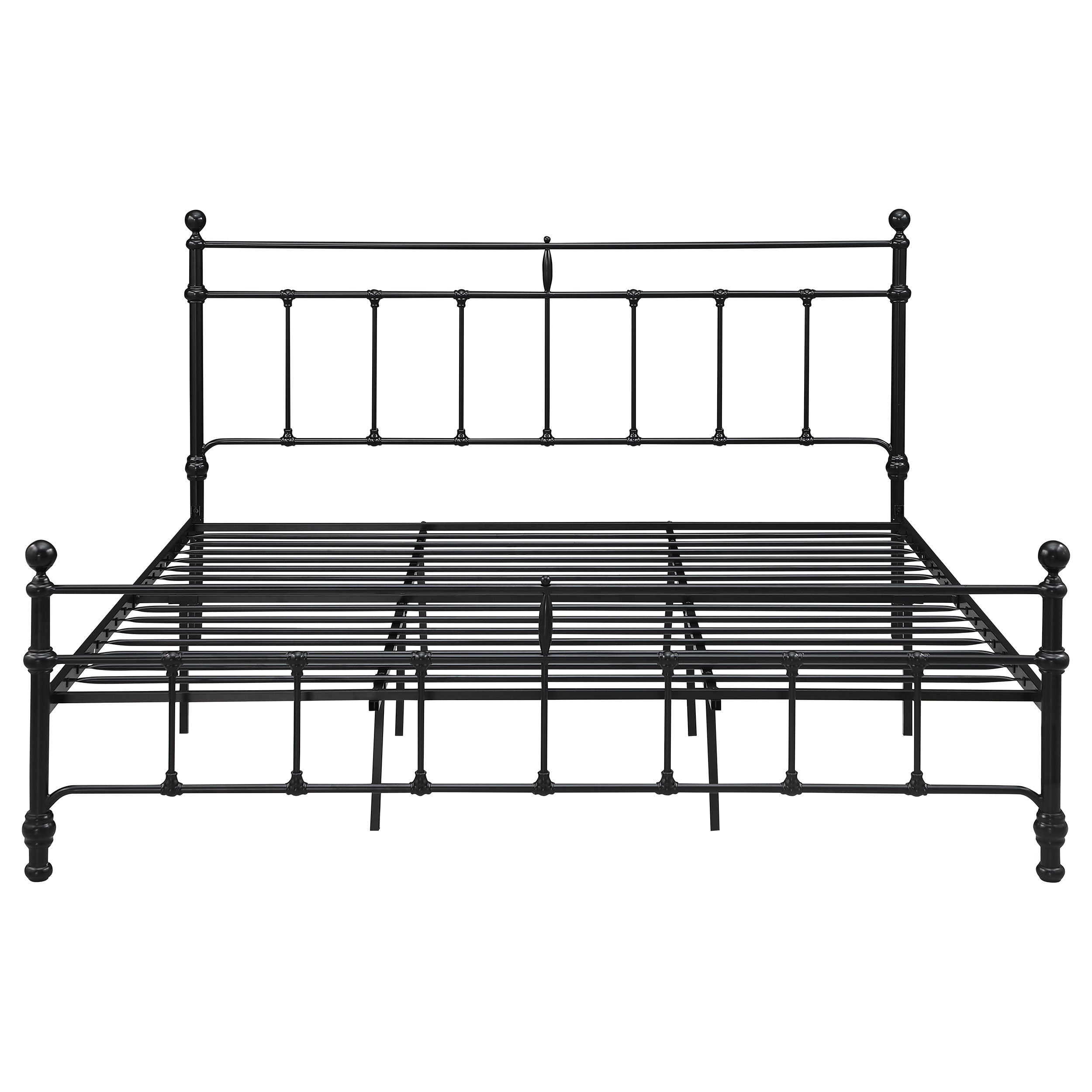 Novak 48-inch Metal Open Frame Bed Matte Black