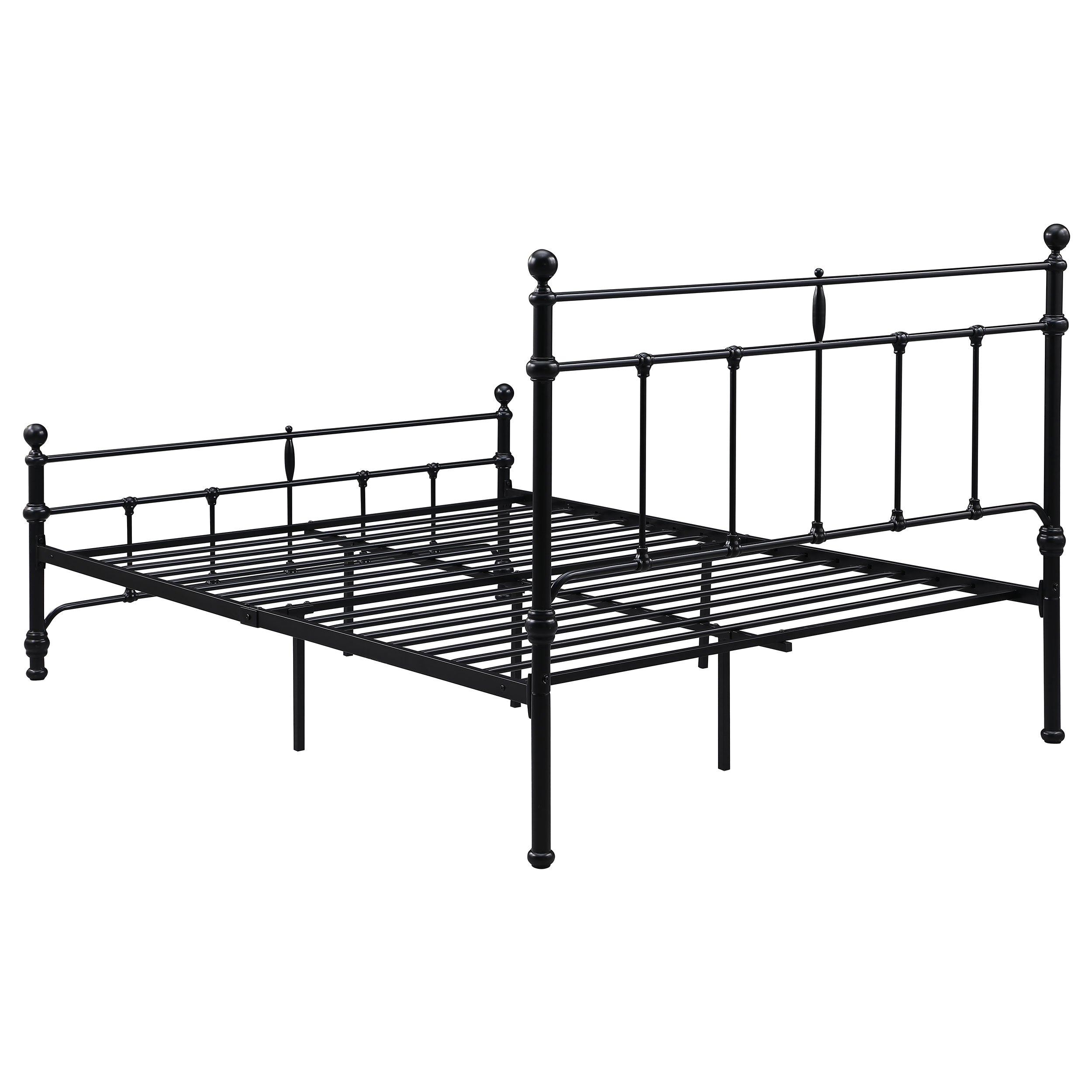 Novak 48-inch Metal Open Frame Bed Matte Black
