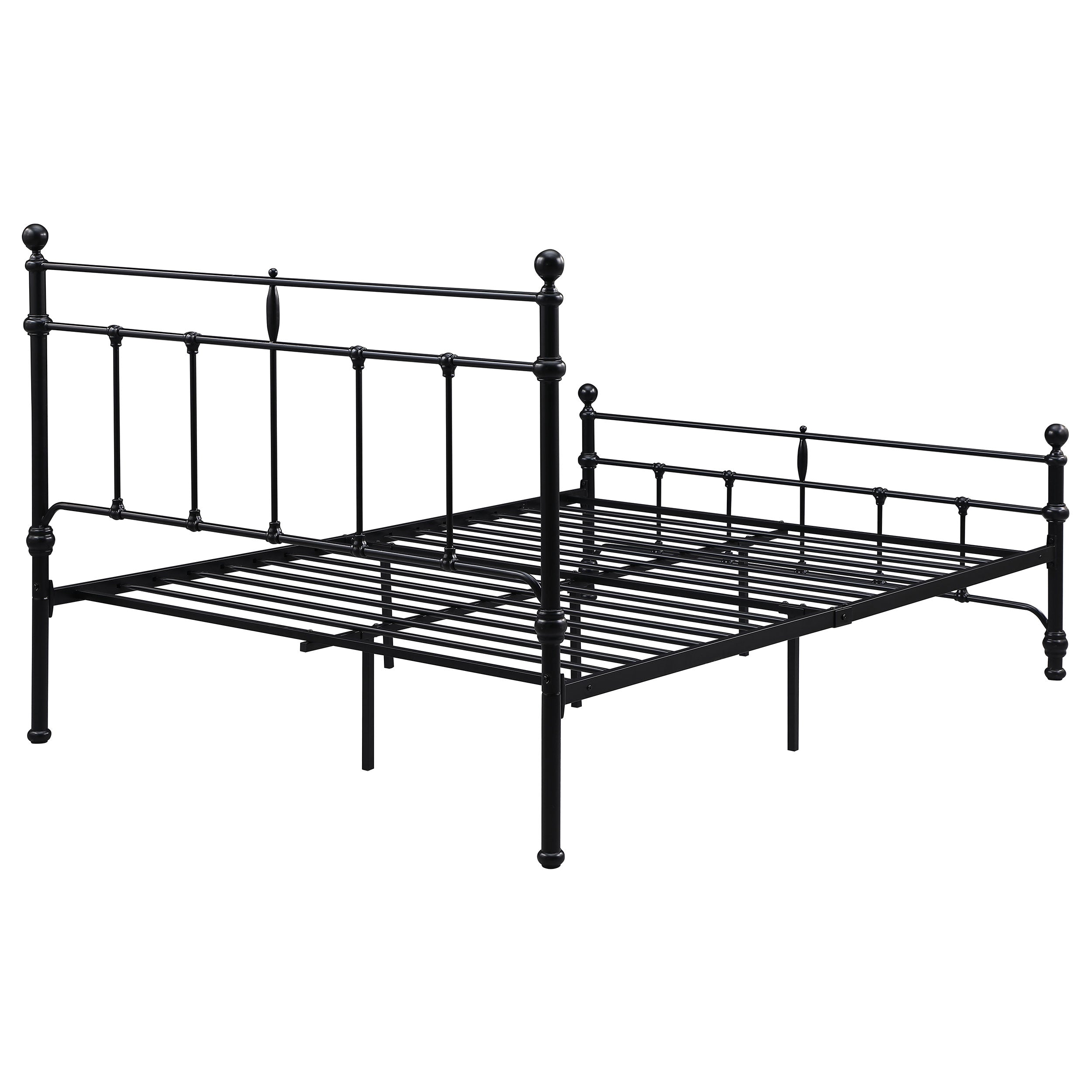Novak 48-inch Metal Open Frame Bed Matte Black