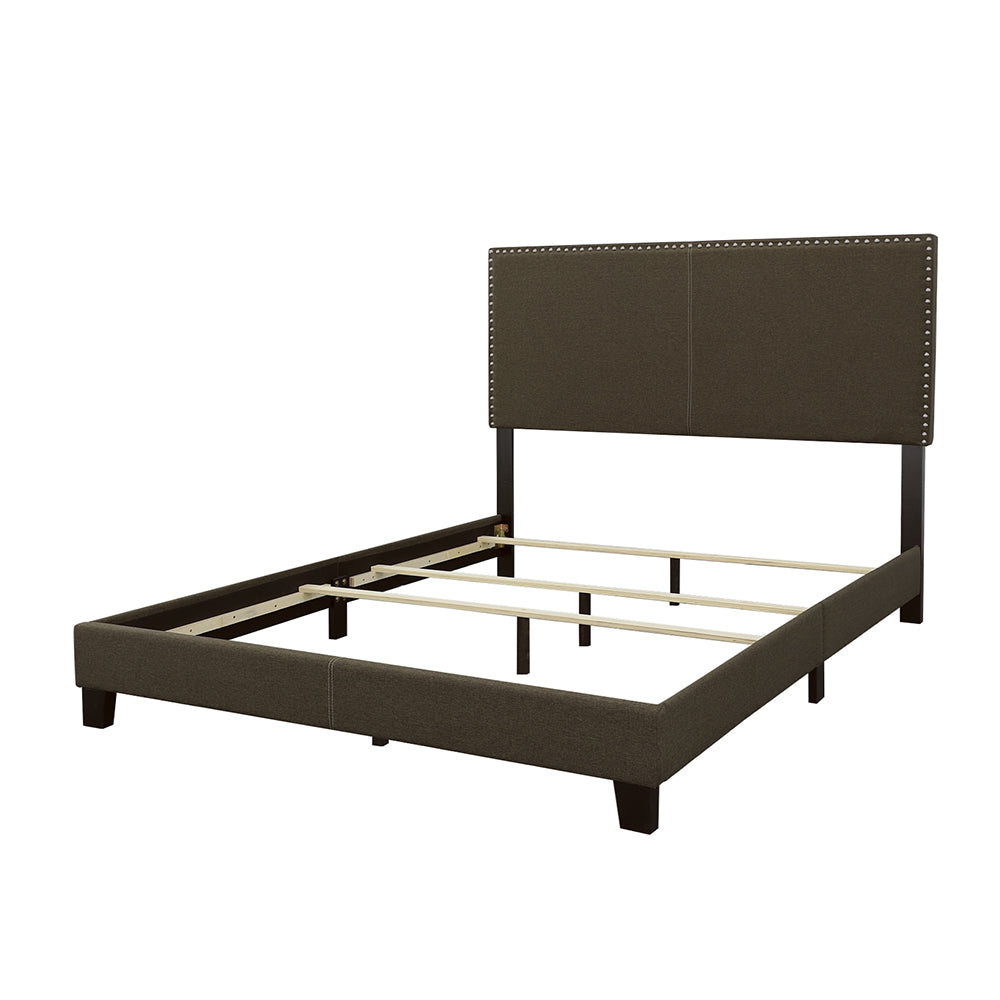 Boyd Upholstered California King Panel Bed Charcoal