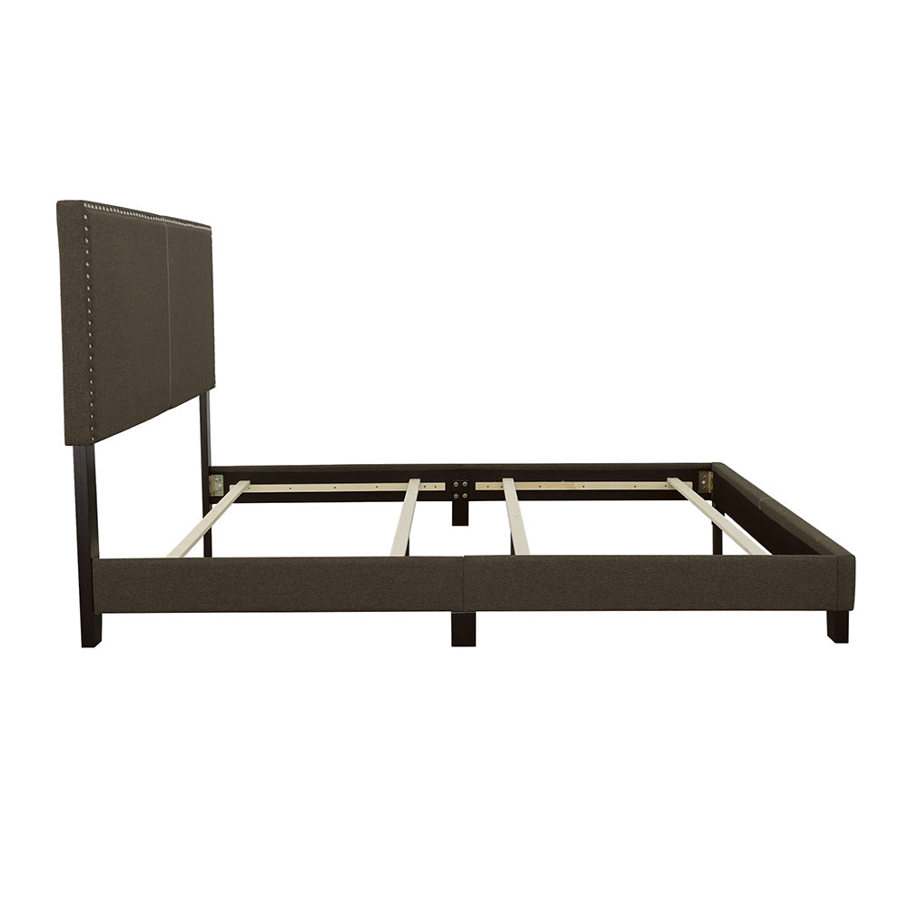Boyd Upholstered California King Panel Bed Charcoal