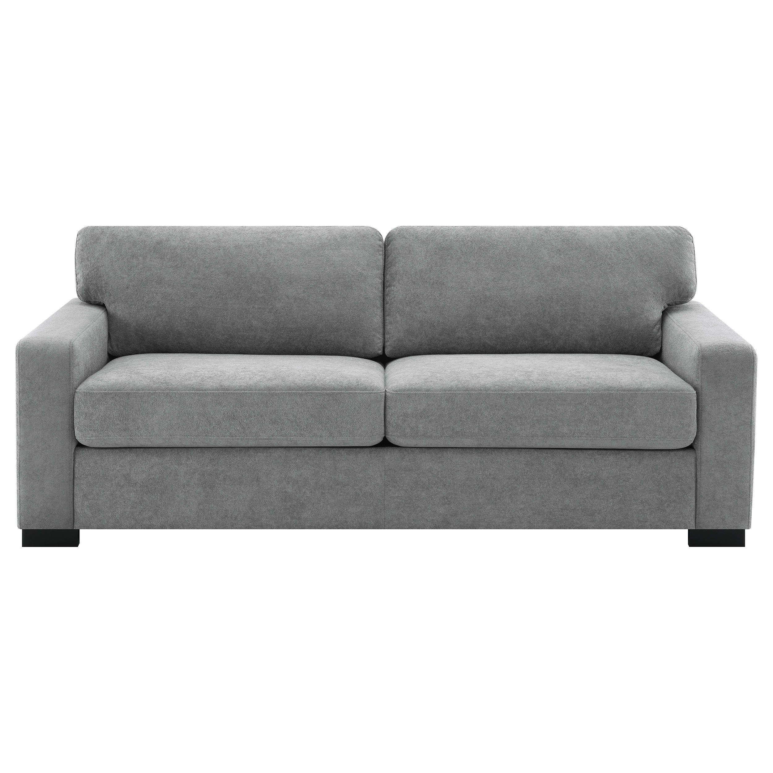 Simpson Upholstered Sofa Sleeper with Mattress Grey