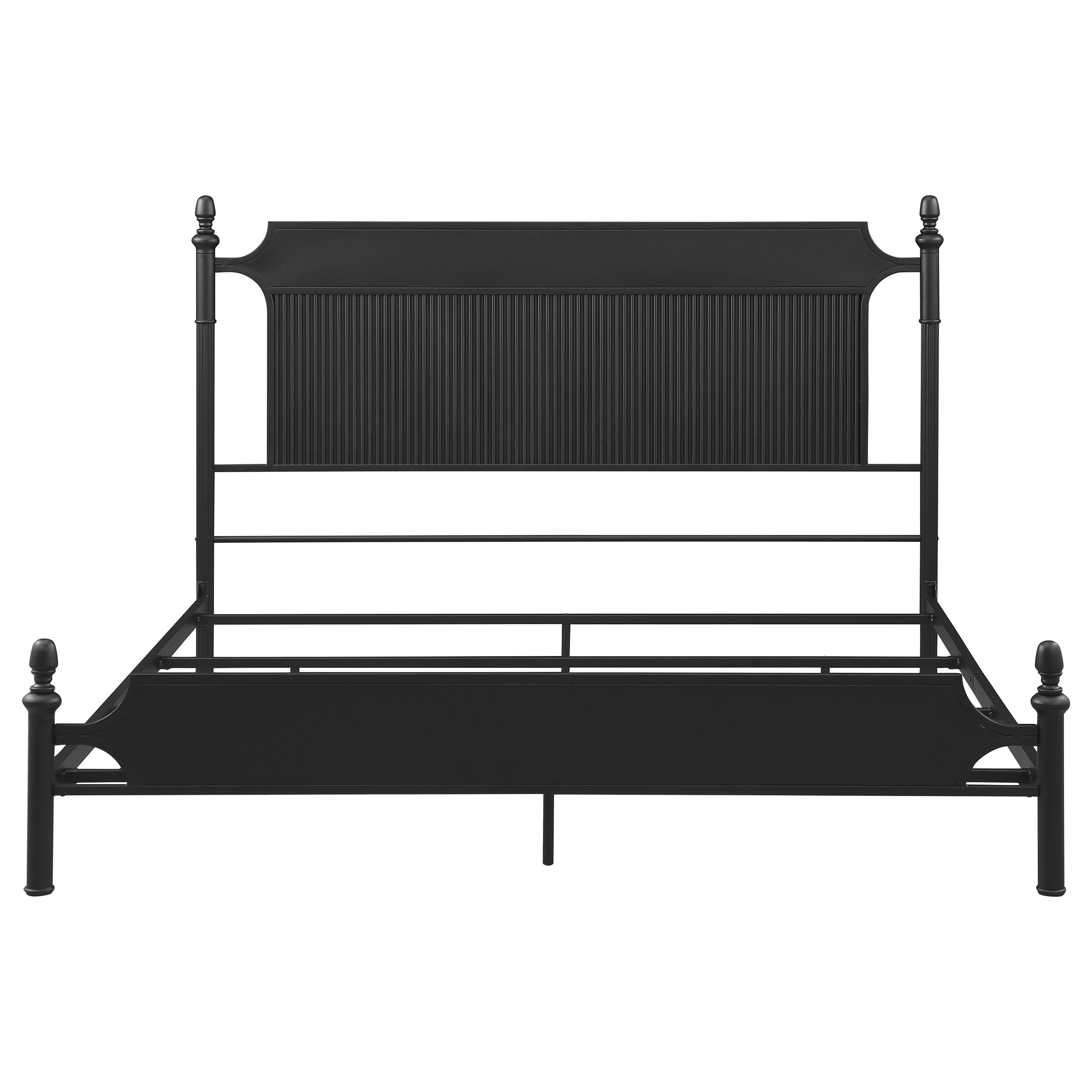 Cameron 51-inch Metal Panel Bed Black