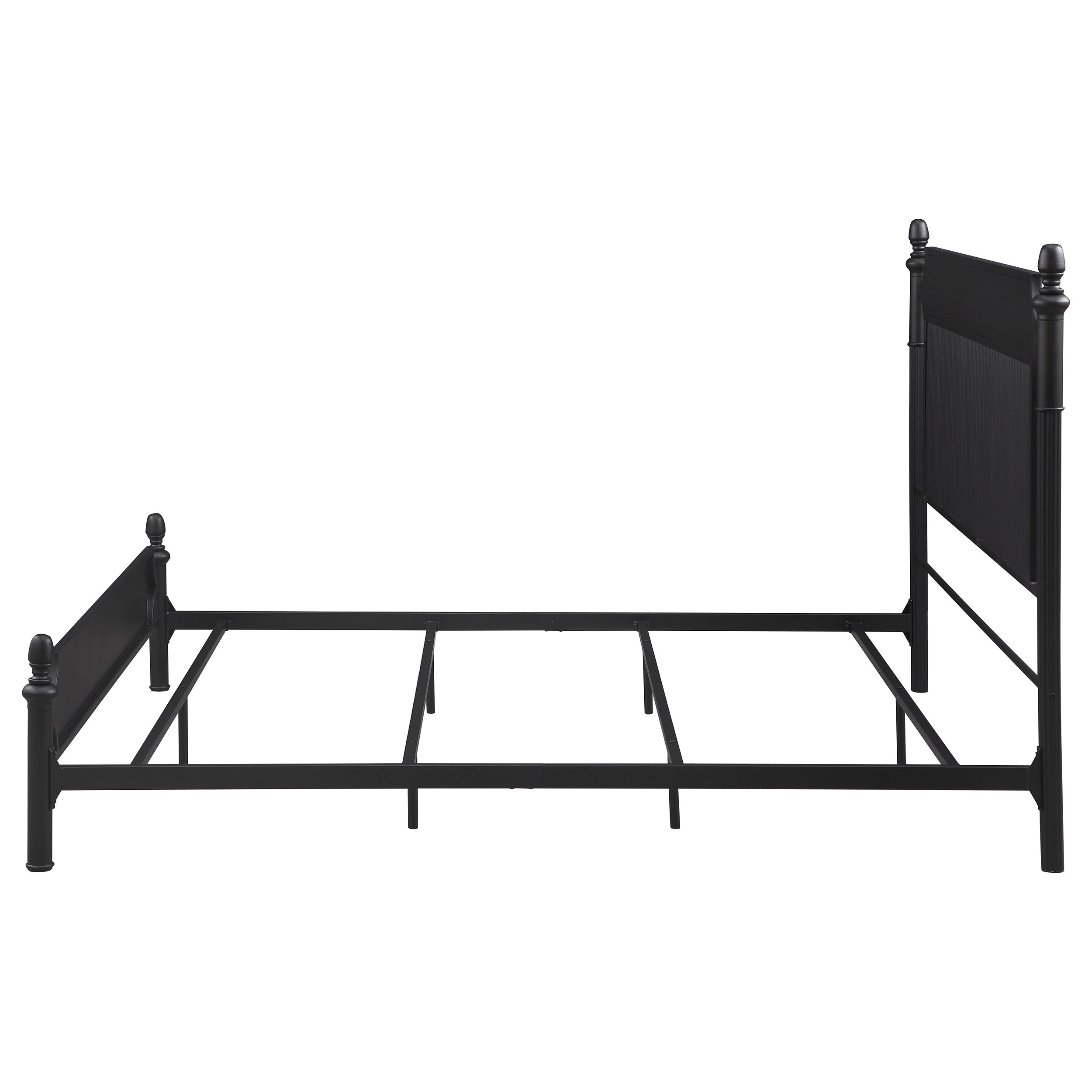 Cameron 51-inch Metal Panel Bed Black