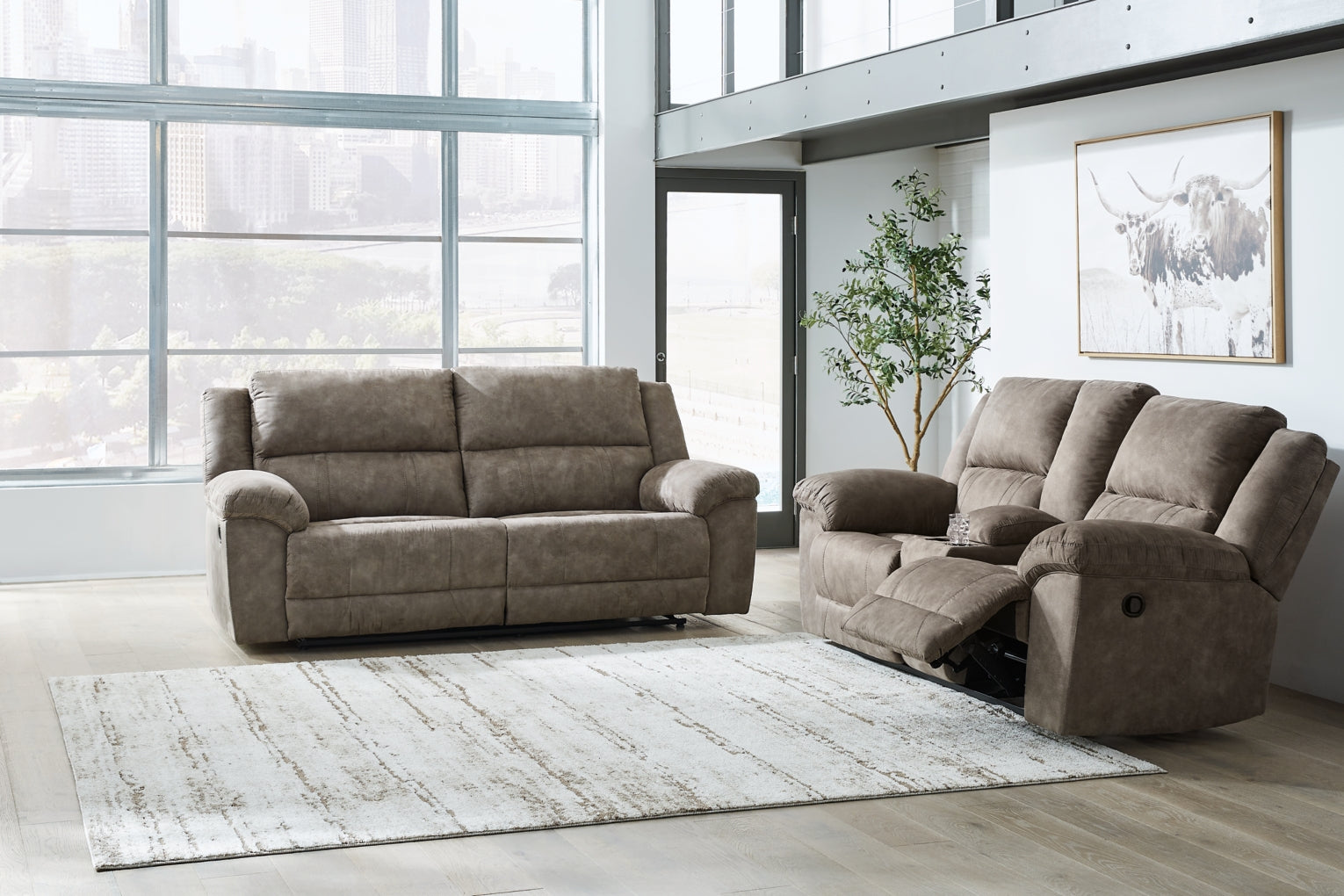 Laresview Sofa, Loveseat and Recliner