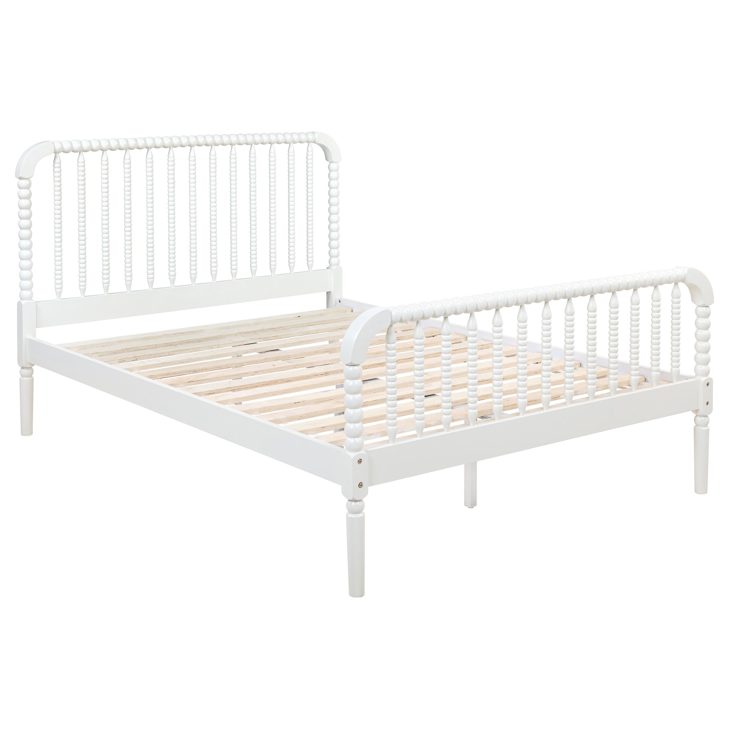 Jones Wood Open Frame Bed White