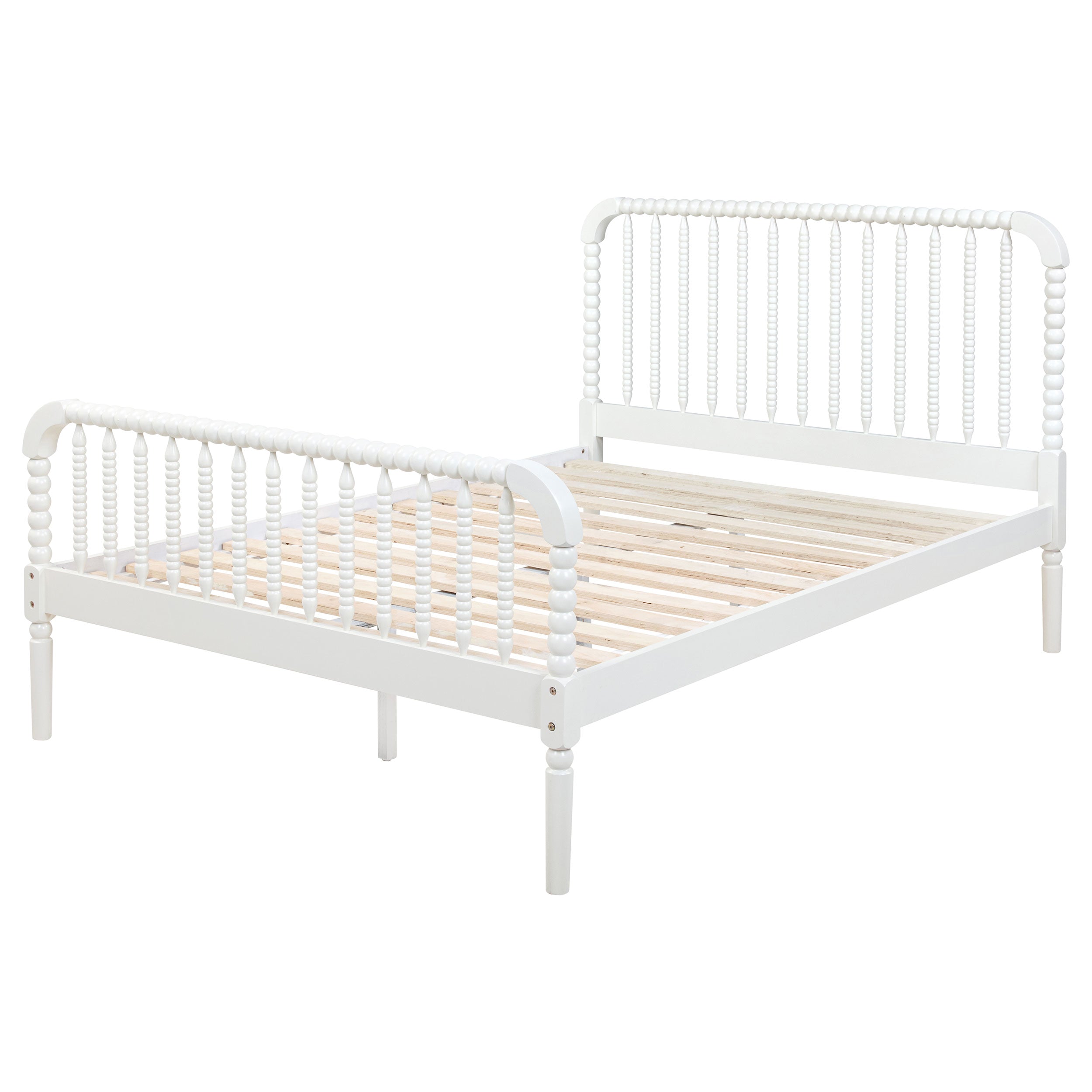 Jones Wood Open Frame Bed White