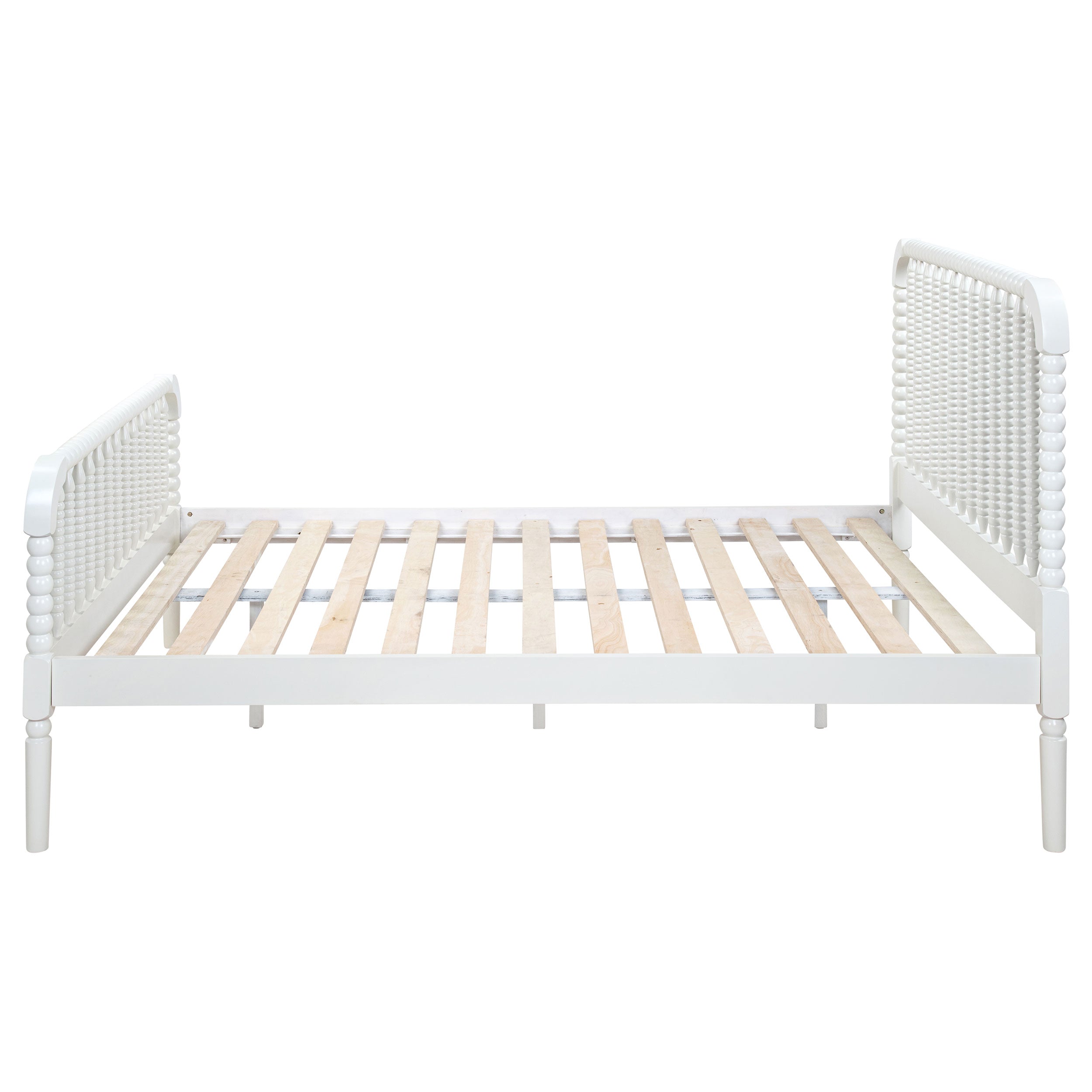Jones Wood Open Frame Bed White