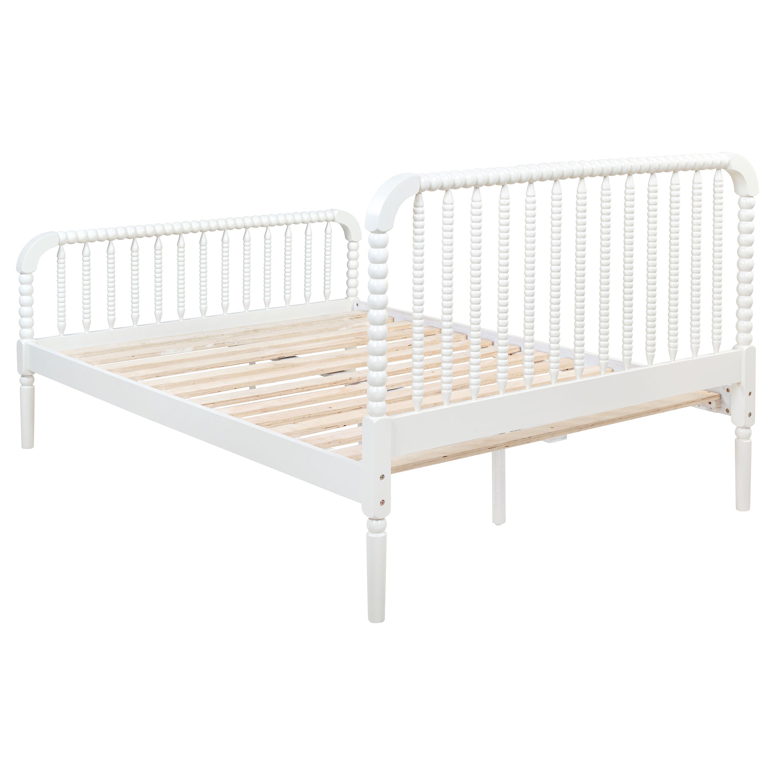 Jones Wood Open Frame Bed White