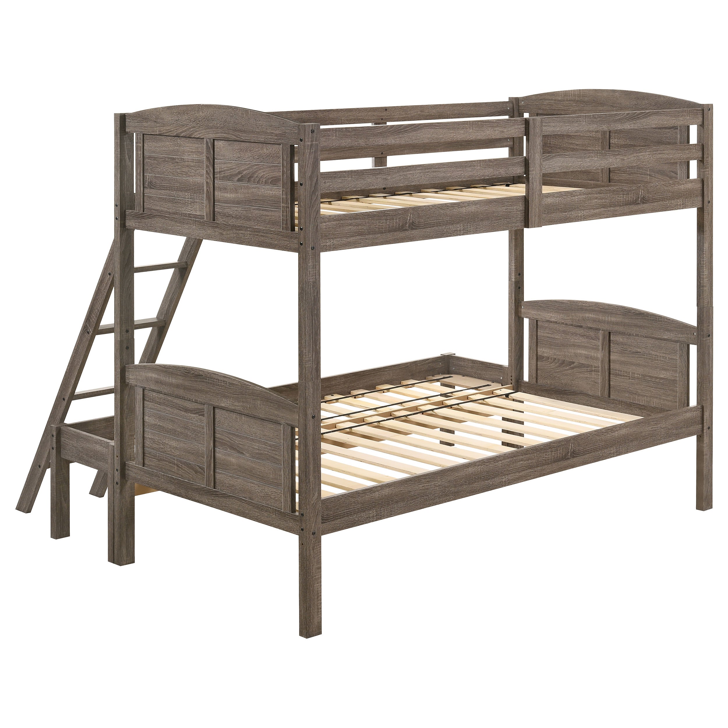 Flynn Wood Over Bunk Bed Weathered Brown