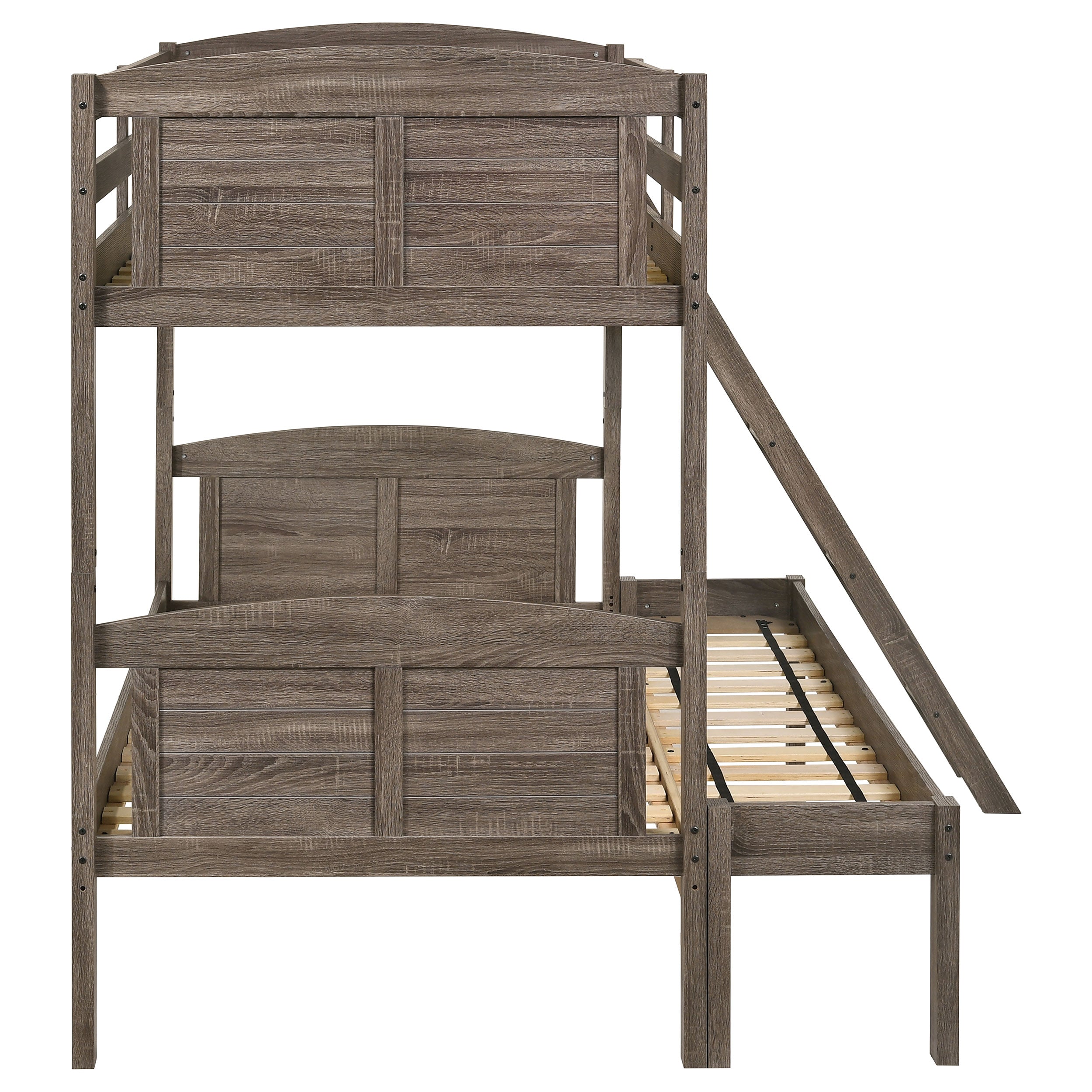 Flynn Wood Over Bunk Bed Weathered Brown