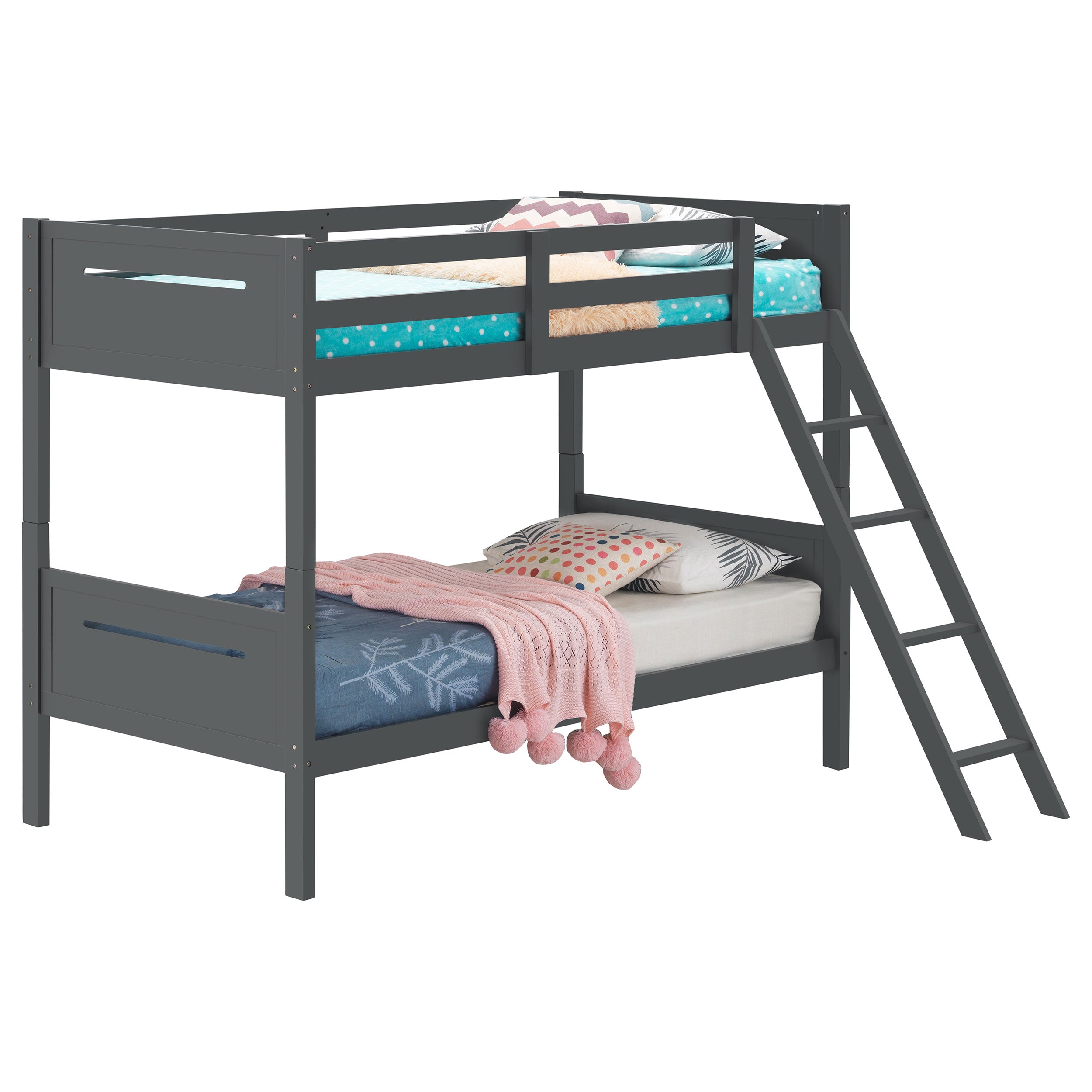 Littleton Wood Over Bunk Bed Black