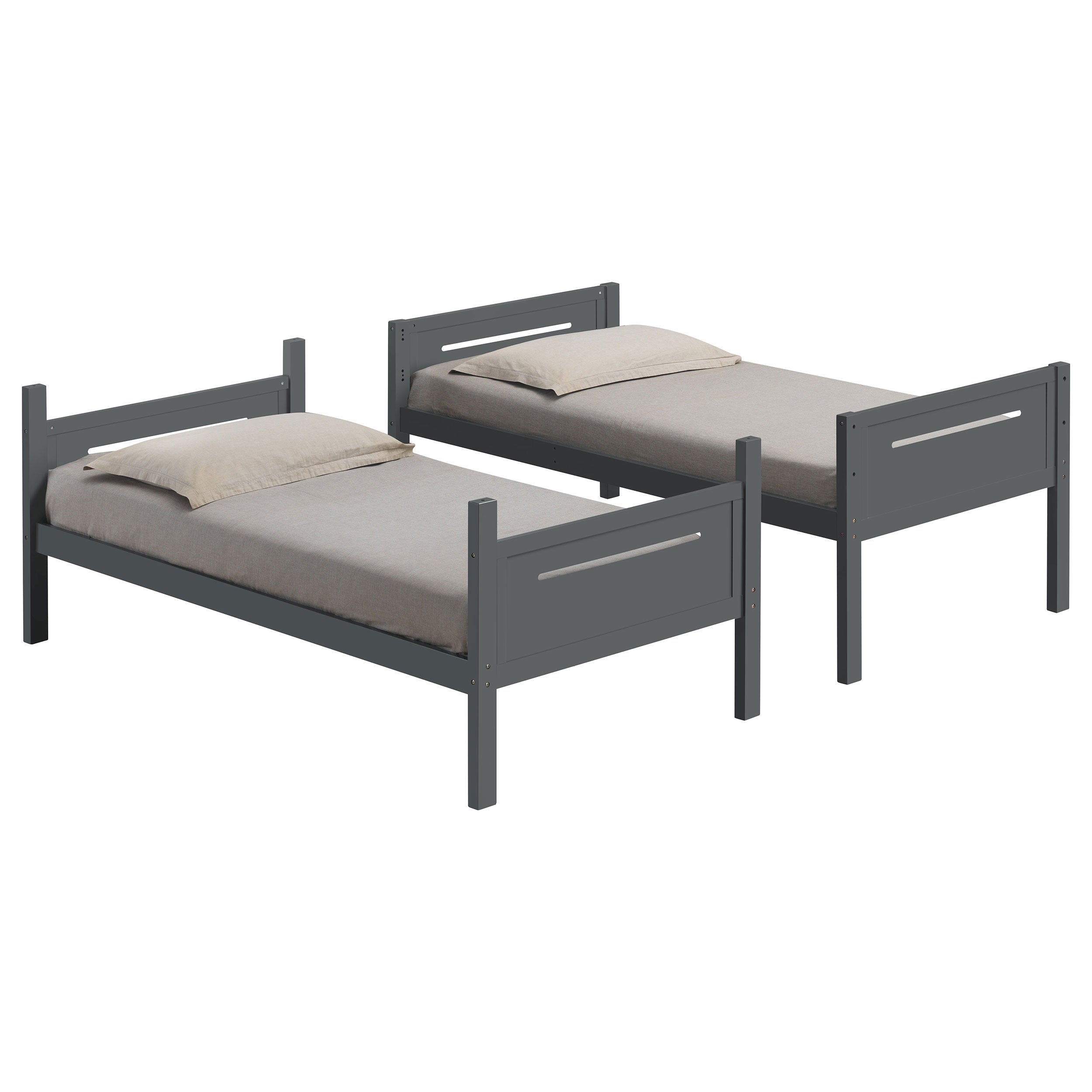 Littleton Wood Over Bunk Bed Black
