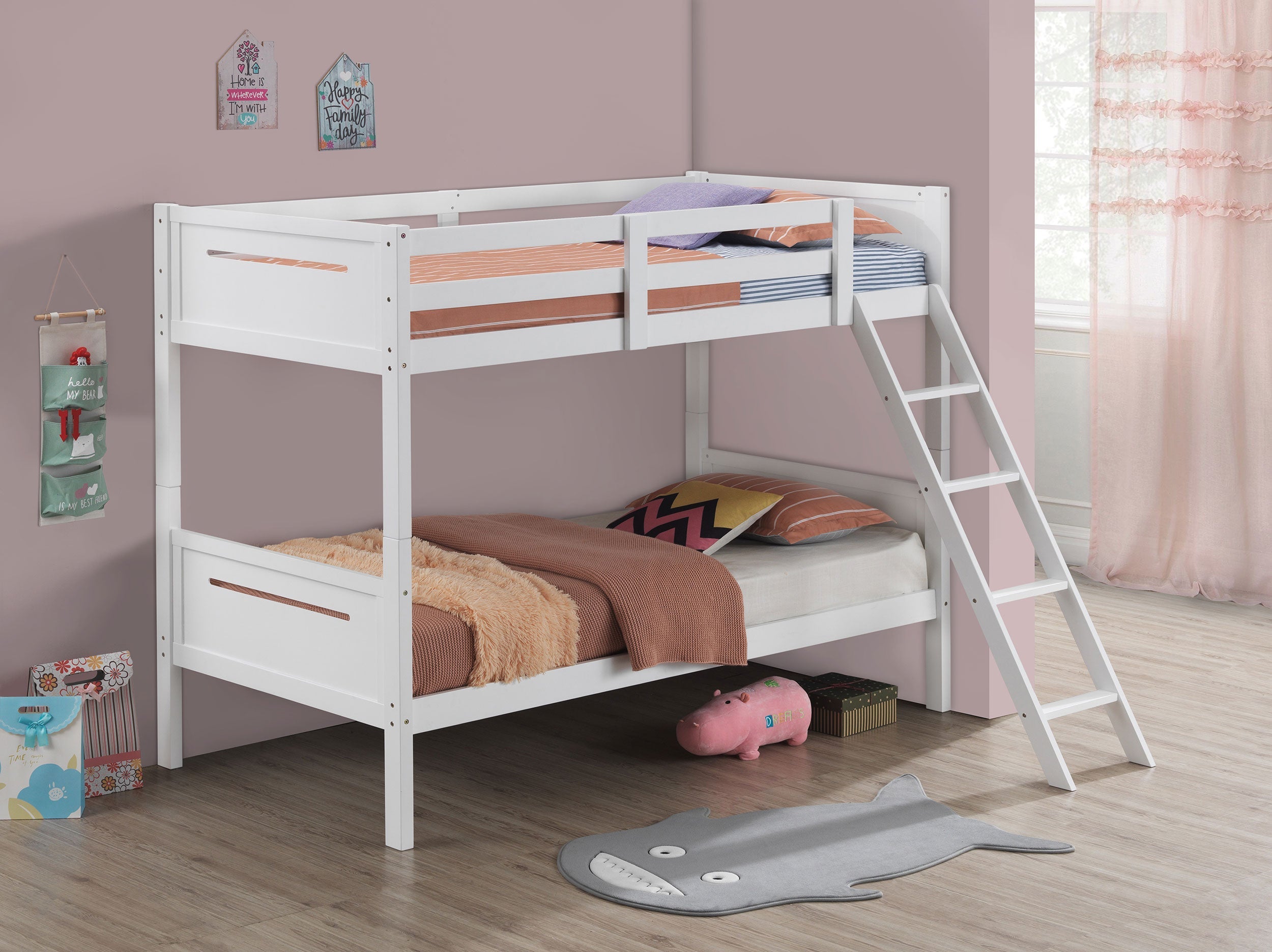 Littleton Wood Over Bunk Bed Black