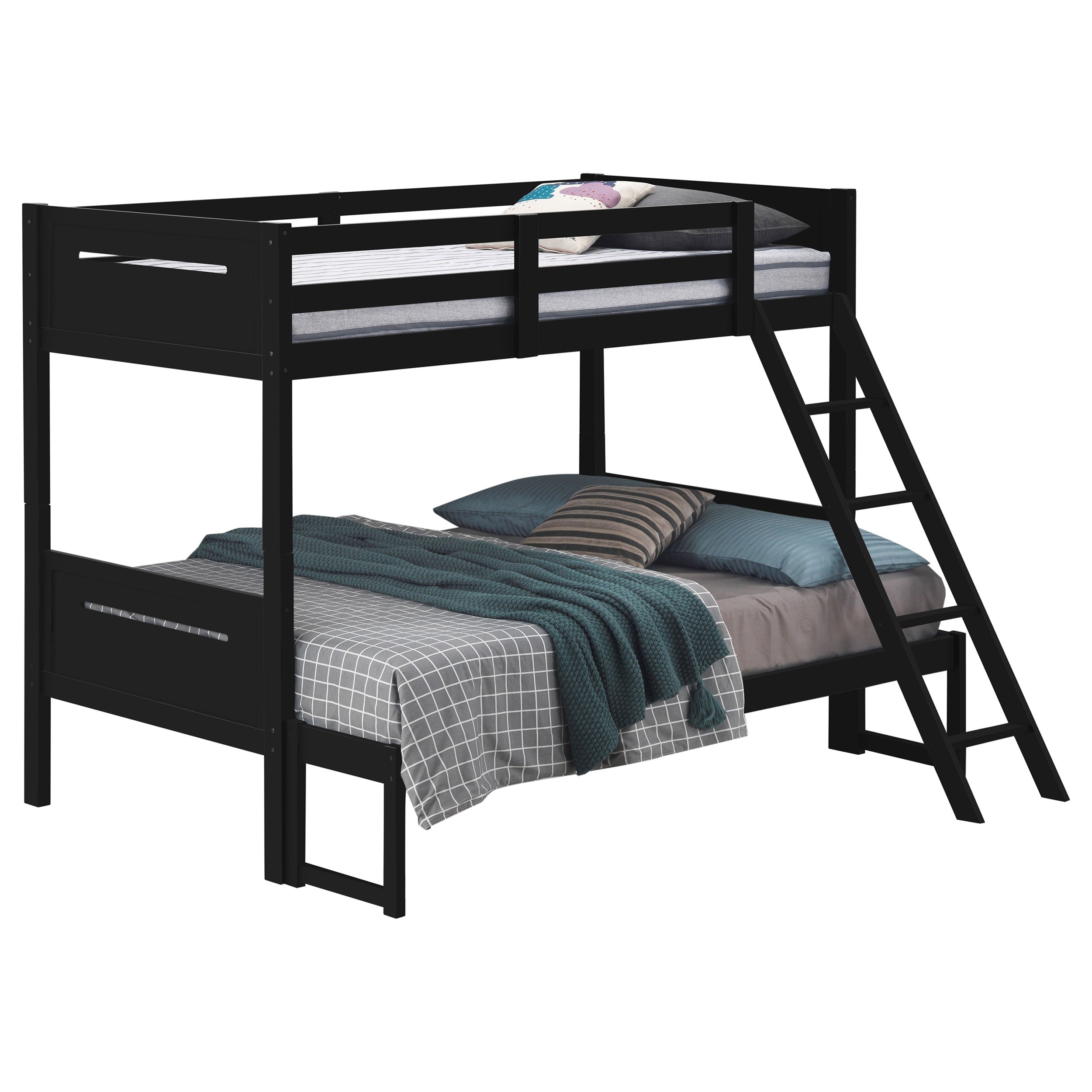 Littleton Wood Over Bunk Bed Black