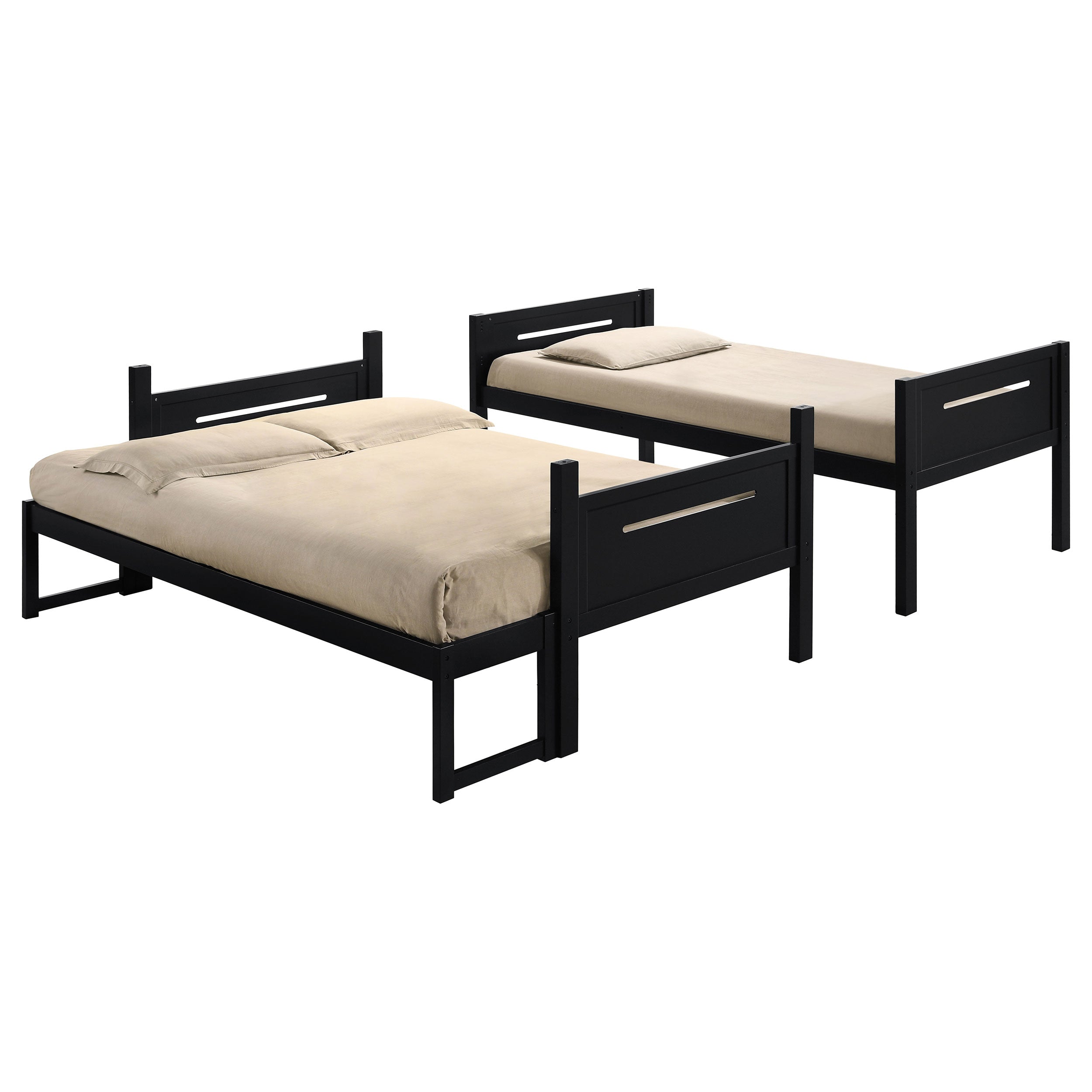 Littleton Wood Over Bunk Bed Black