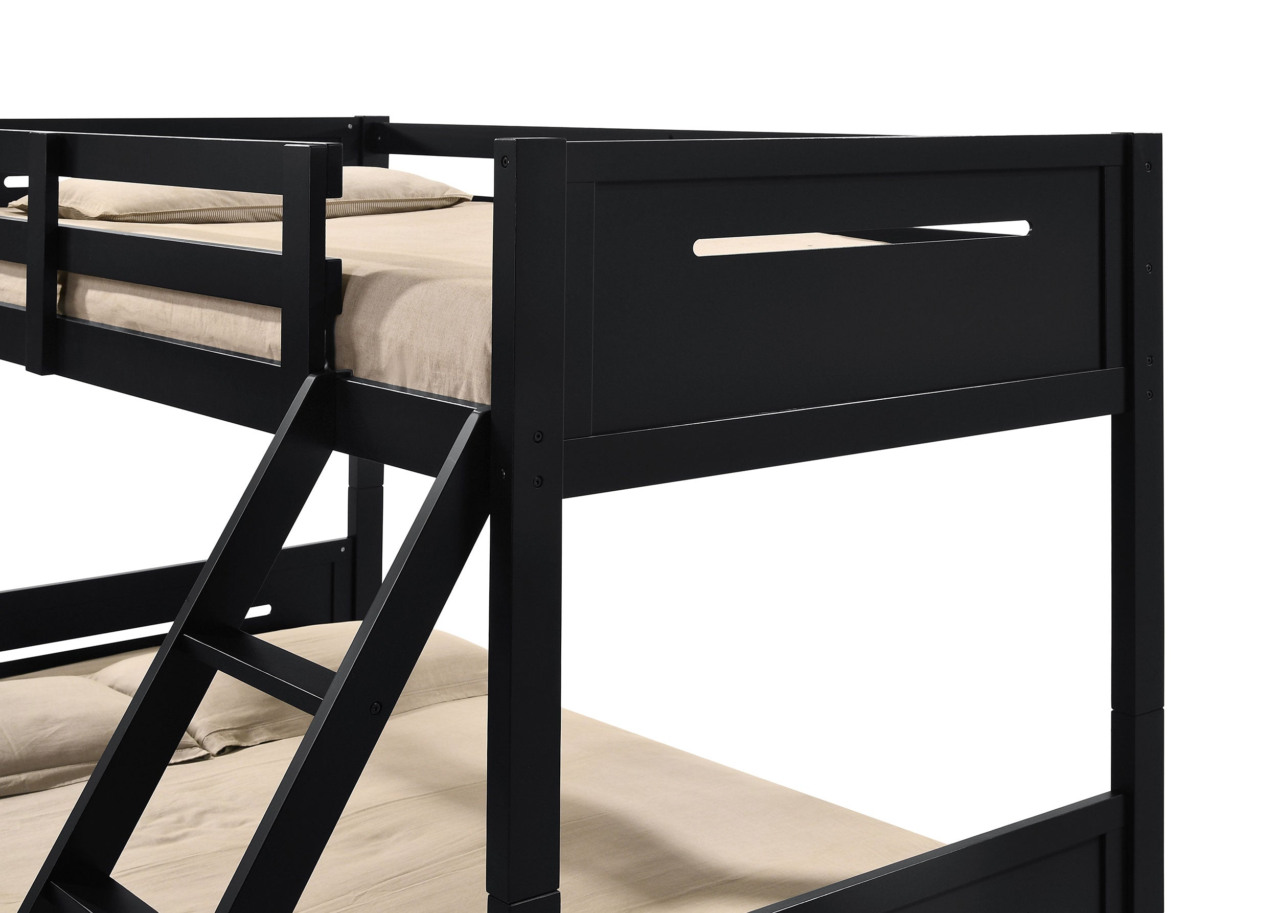 Littleton Wood Over Bunk Bed Black