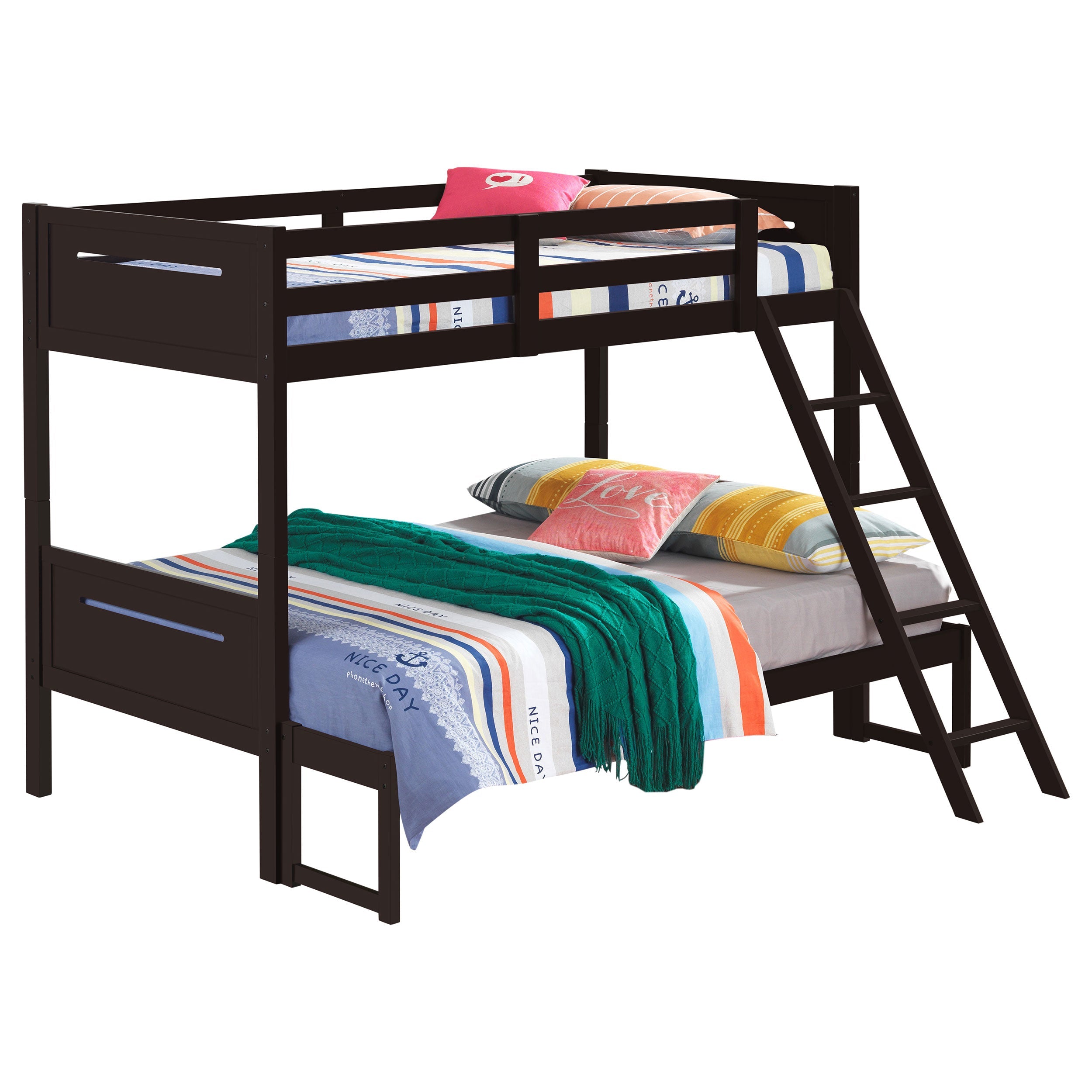 Littleton Wood Over Bunk Bed Black