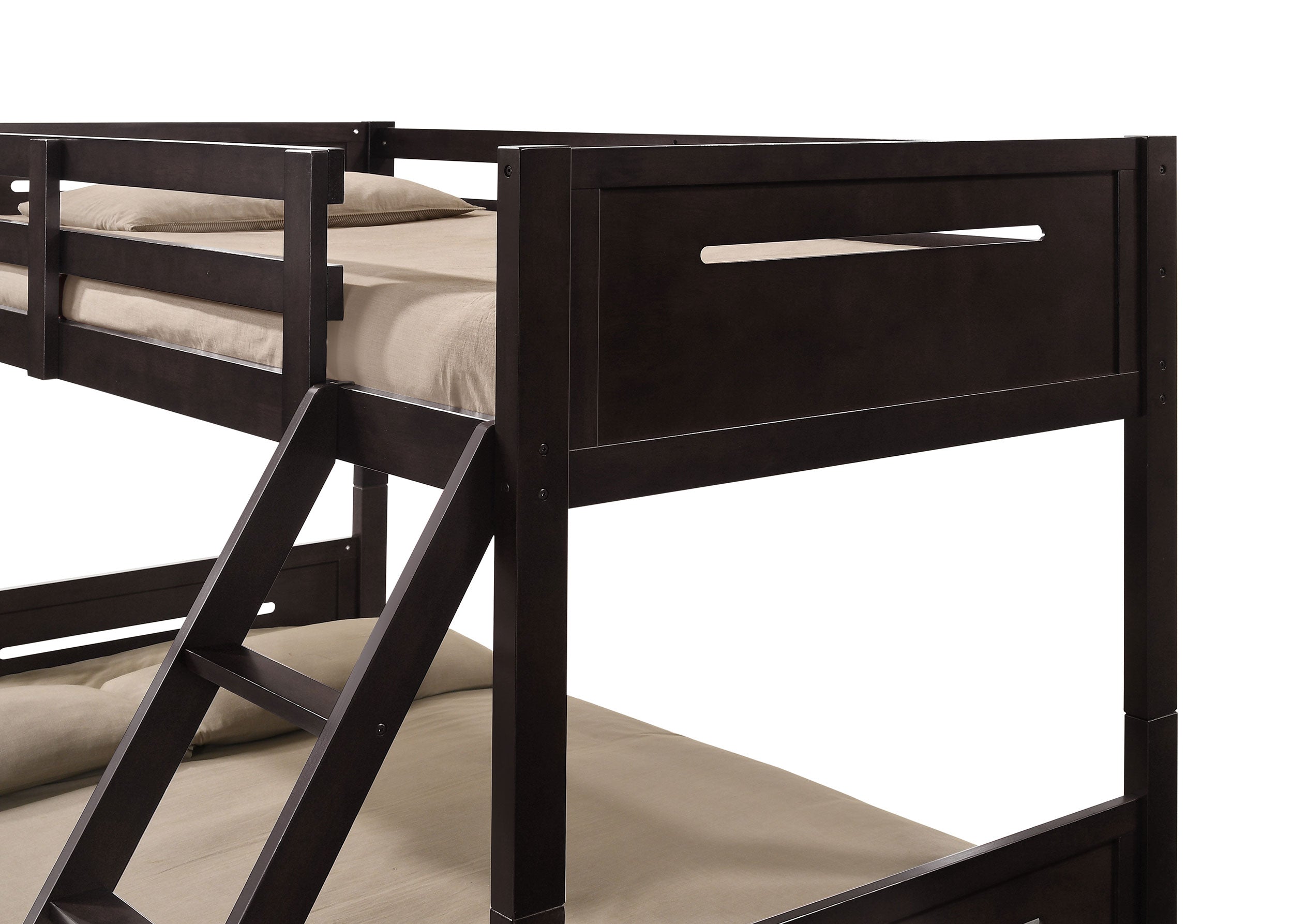 Littleton Wood Over Bunk Bed Black